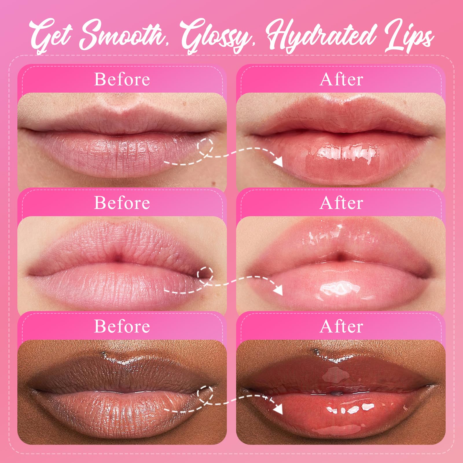 4 Pack Lip Mask Set, Hydrating Lip Mask Overnight - Berry, Grape, Mint, Vanilla Flavors, Lip Sleeping Mask Nourish Lip Balm with Vitamin C & Shea Butter | Dry Lips Care Gift SHVYOG uk supplements