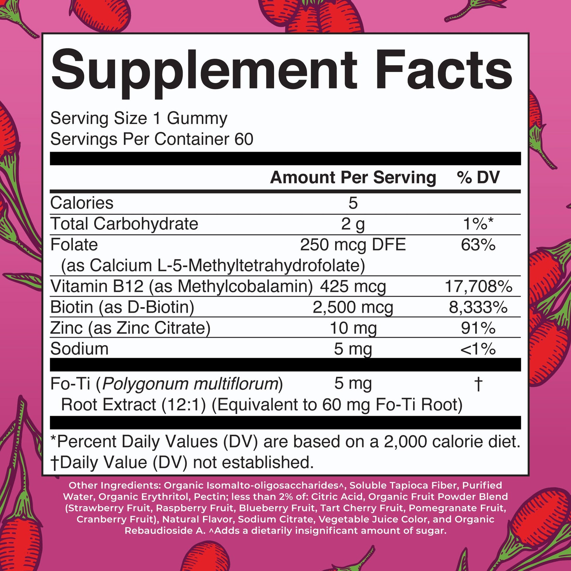 MaryRuth Organics Biotin Gummies | Sugar Free | Vegan | Non-GMO | 2,500 mcg Biotin Supplement | Hair Skin and Nails Vitamins | Hair Growth Vitamins | Hair Growth Supplement | 60 Count MARYRUTH'S uk supplements