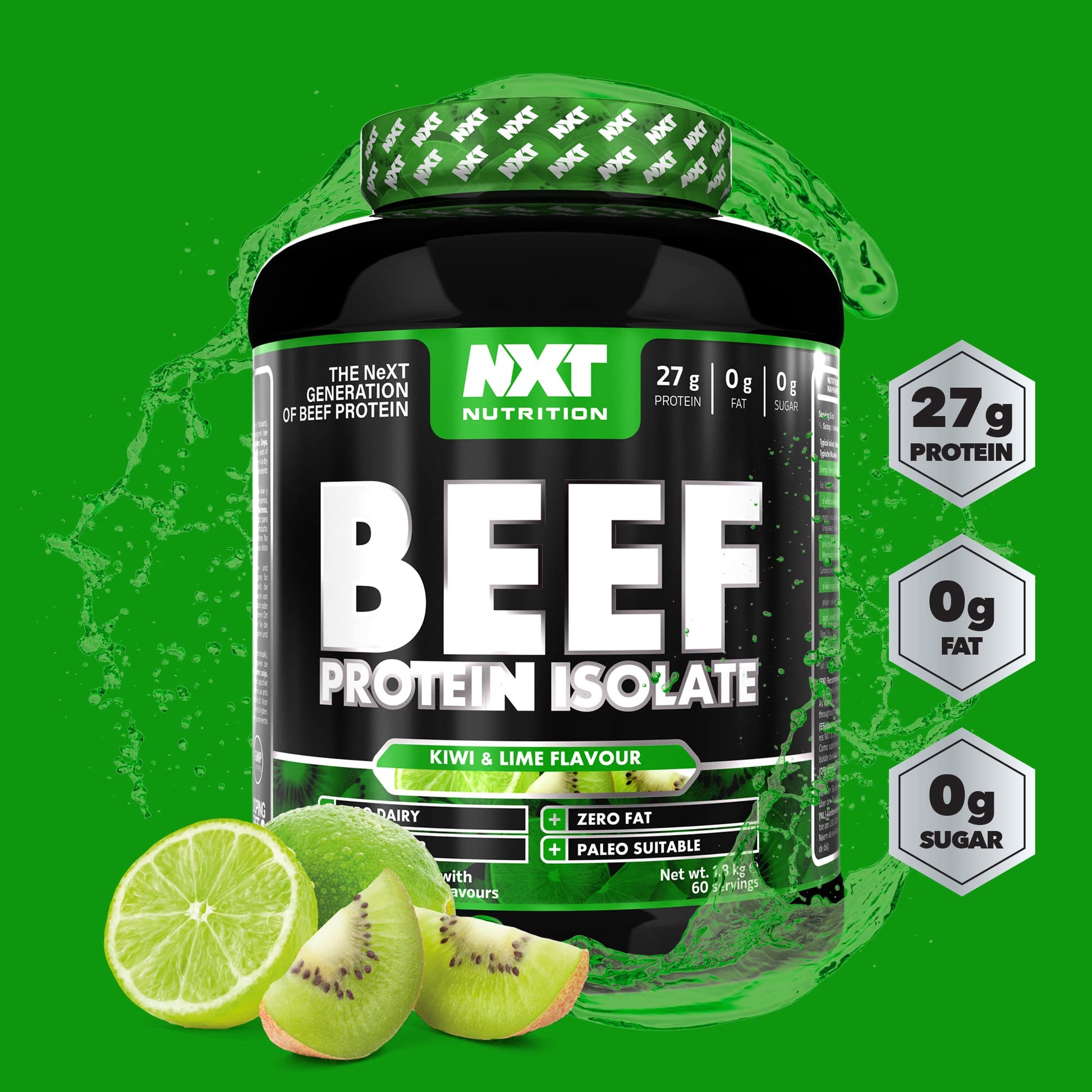 NXT Nutrition Beef Protein Isolate Powder - Protein Powder High in Natural Amino Acids NXT Nutrition uk supplements
