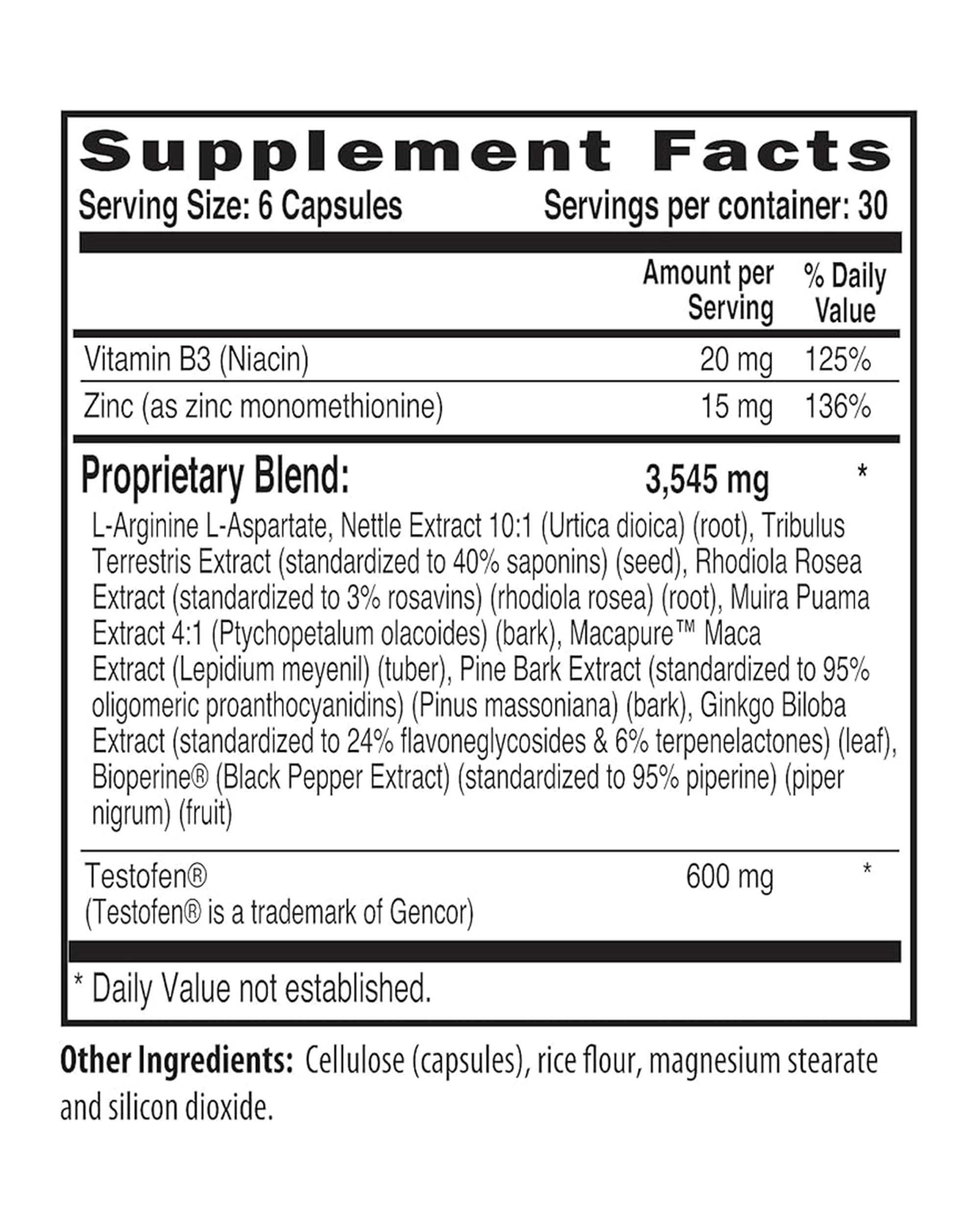 NaturalSlim Natural Booster for Men - Male Enhancing Supplement with Ginkgo Biloba, L Arginine, Zinc, Vitamin B3, & Testofen for Energy, Muscle Builder & Metabolism - 180 Capsules NaturalSlim uk supplements