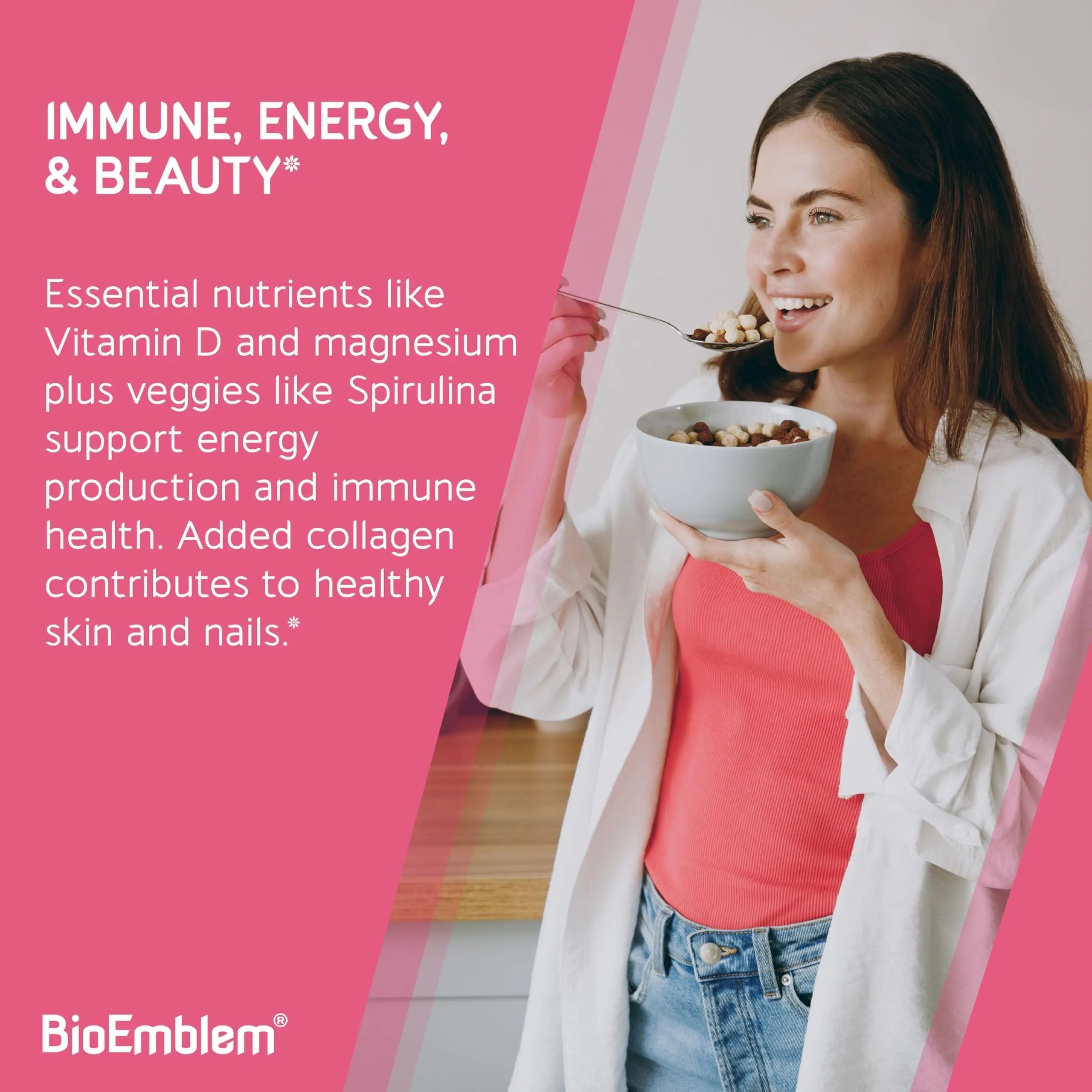 BioEmblem Women's Multivitamin - Complete Daily Multi for Immunity, Energy, Hair, Skin with Vitamin A, B12, B6, D3, Biotin BioEmblem uk supplements