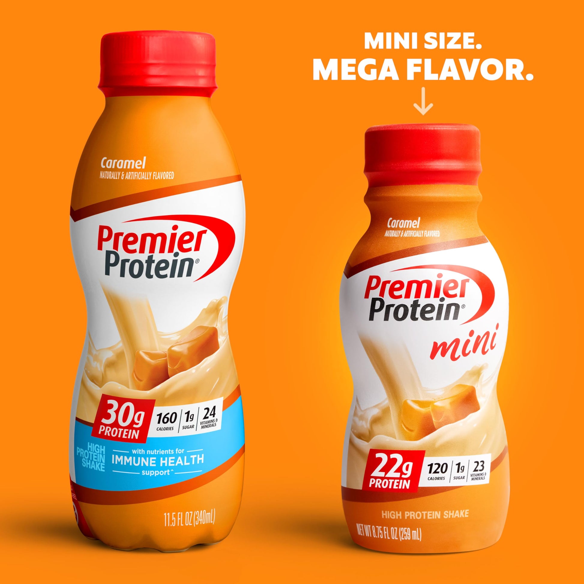 Premier Protein Shake MINIs, Caramel, 22g Protein, 120 Calories, 1g Sugar, 8.75fl oz Premier Protein uk supplements