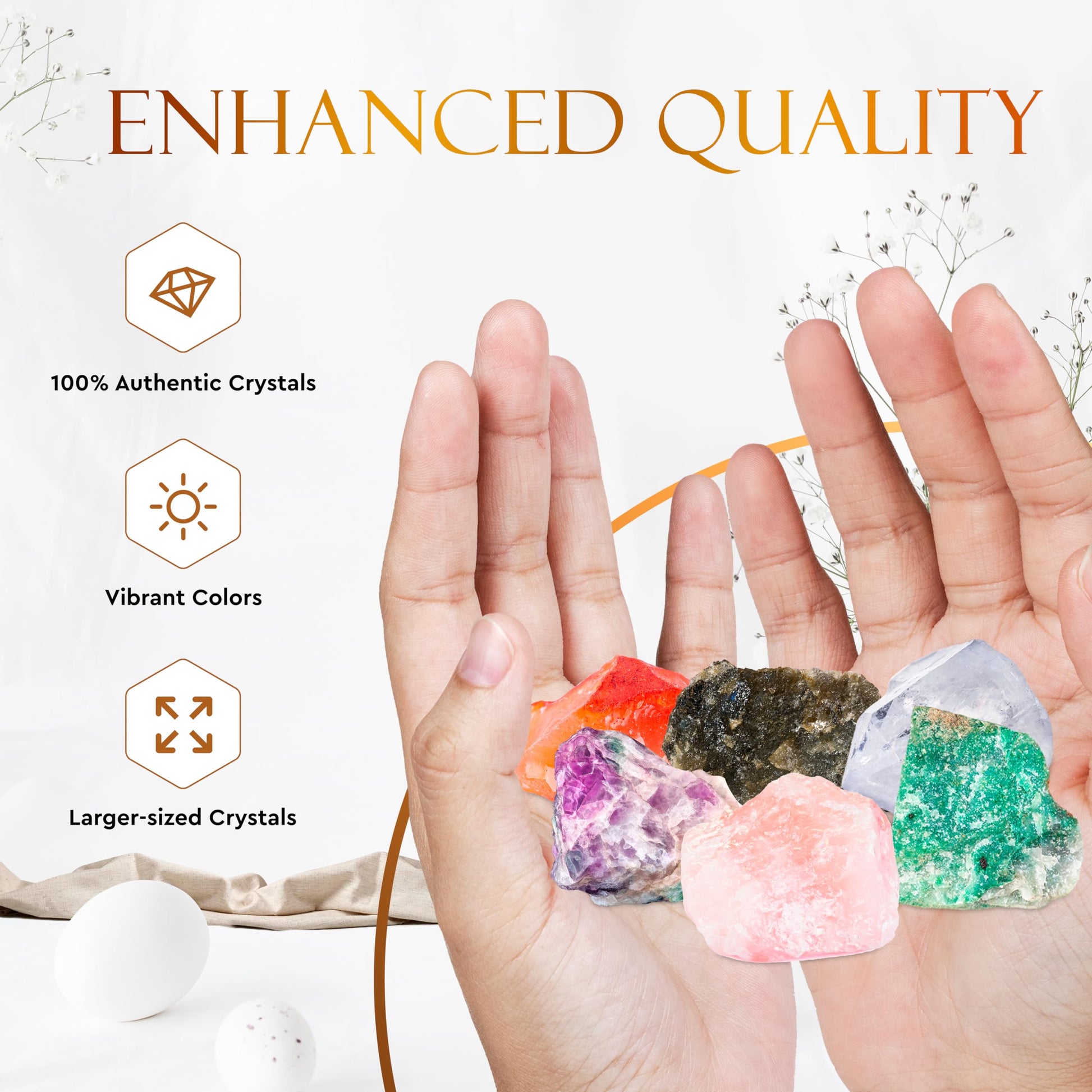 Wyspell Cancer Crystal Set - 6 Raw Cancer Crystals and Healing Stones - Cancer Zodiac Gifts for Women Wyspell uk supplements
