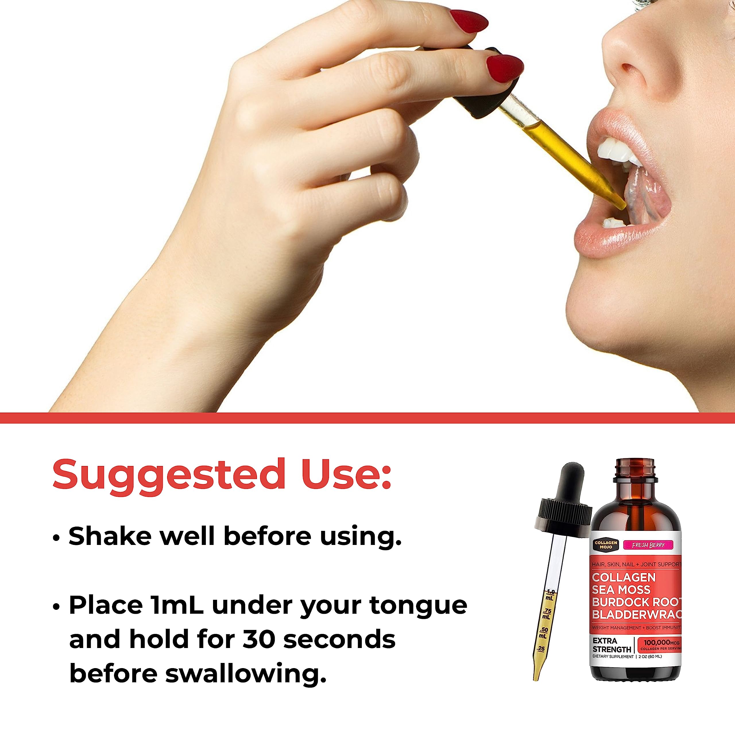 Collagen Mojo Liquid Collagen Peptides with Sea Moss, Burdock Root & Bladderwrack Collagen Mojo uk supplements