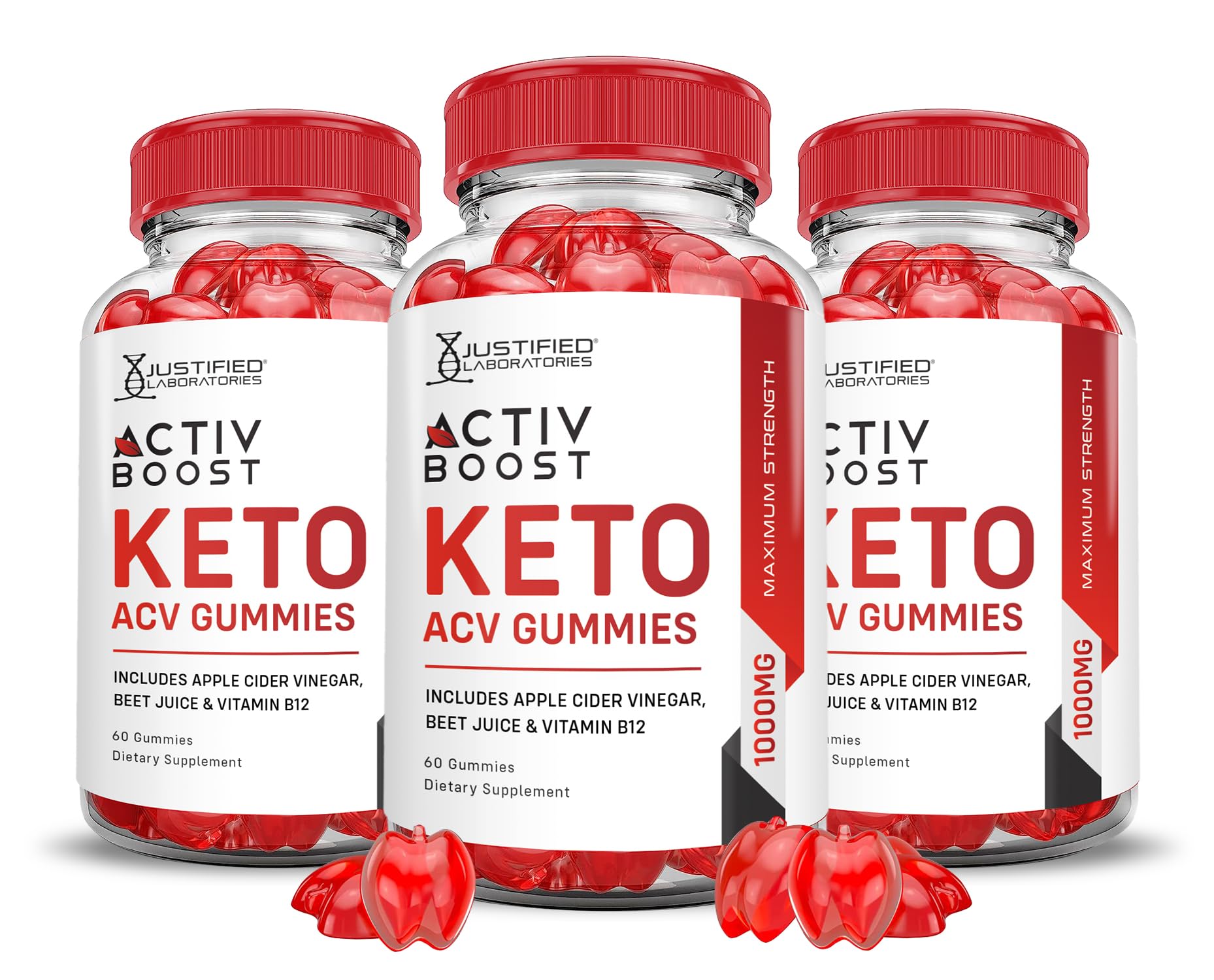 (3 Pack) Activboost Keto ACV Gummies Advanced Formula 1000MG Active Boost Justified Laboratories uk supplements