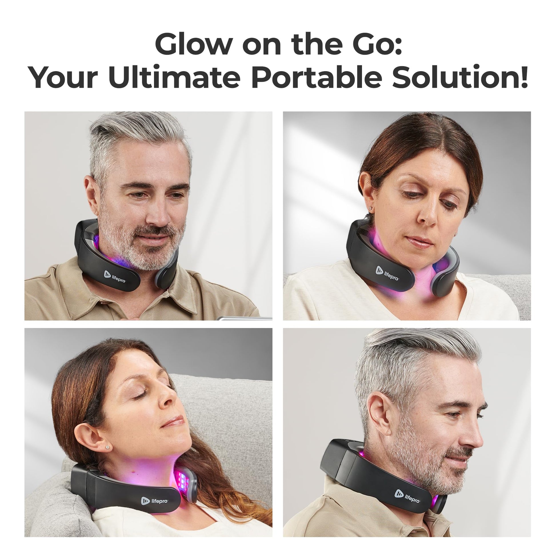 Lifepro Red Light Therapy for Neck - Compact & Rechargeable Red Light Therapy Device- On-The-Go LifePro uk supplements