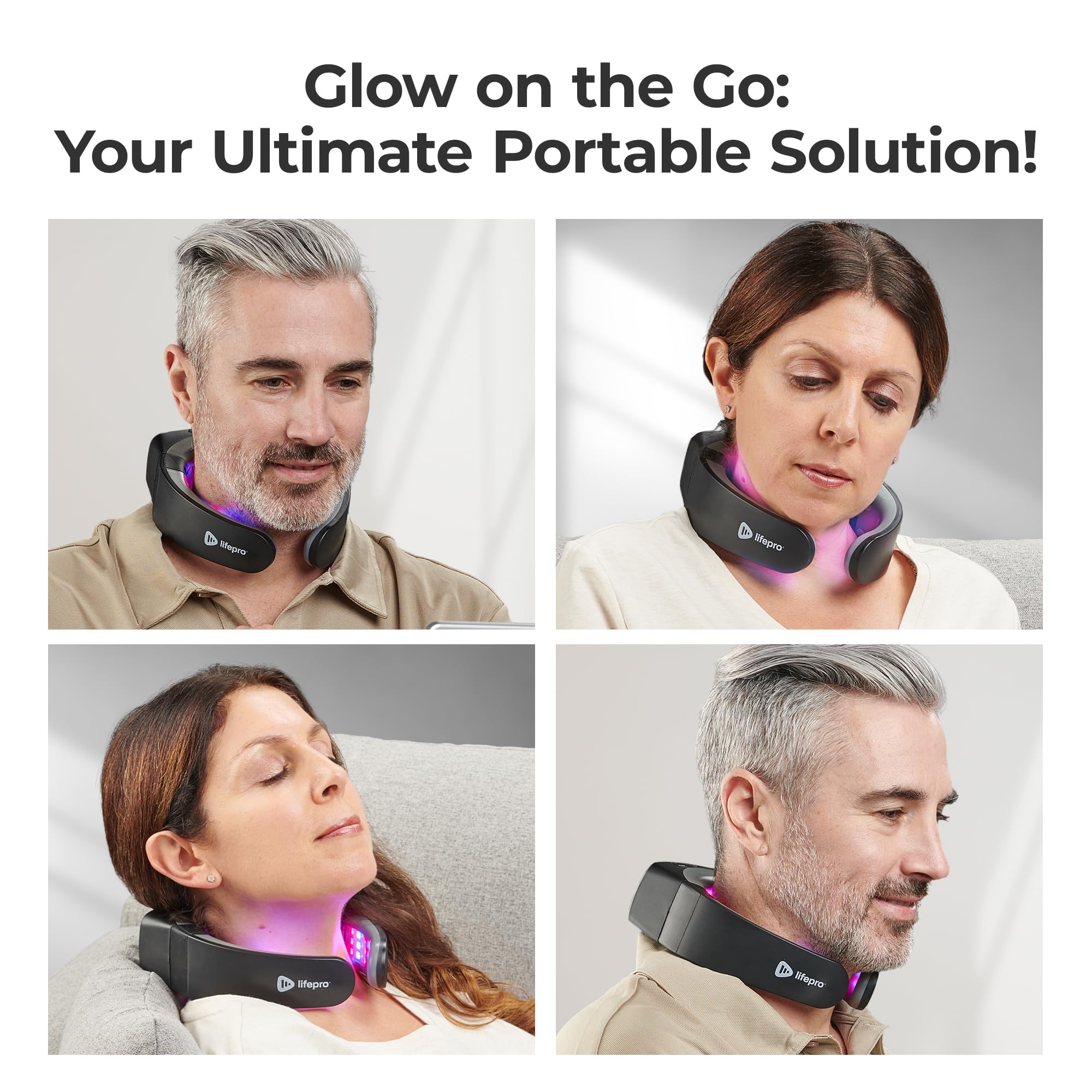 Lifepro Red Light Therapy for Neck - Compact & Rechargeable Red Light Therapy Device- On-The-Go LifePro uk supplements