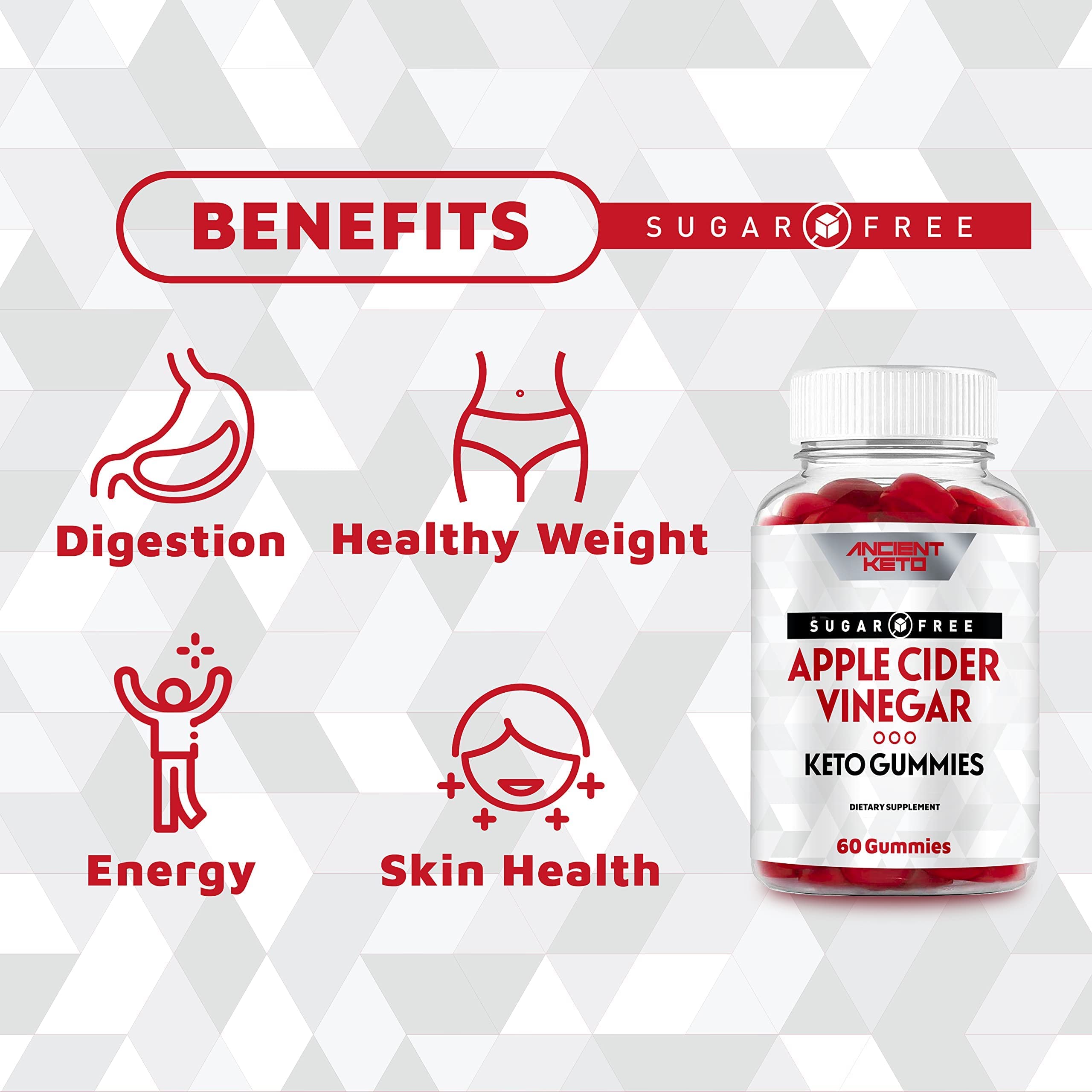 Ancient Keto Sugar Free Keto ACV Gummies, Apple Cider Vinegar Gummy Ancient Keto uk supplements