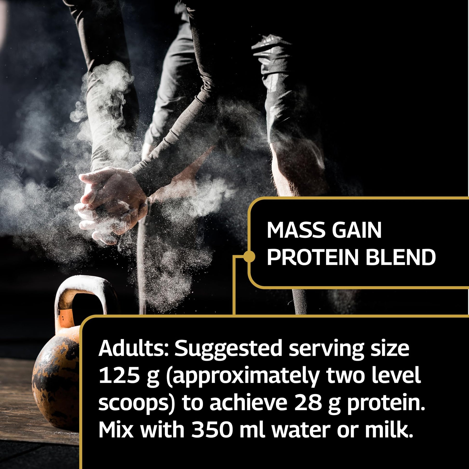 Healthspan Elite All Blacks Mass Gain Protein Blend (1500g) | Chocolate | 28g of Protein Healthspan Elite uk supplements