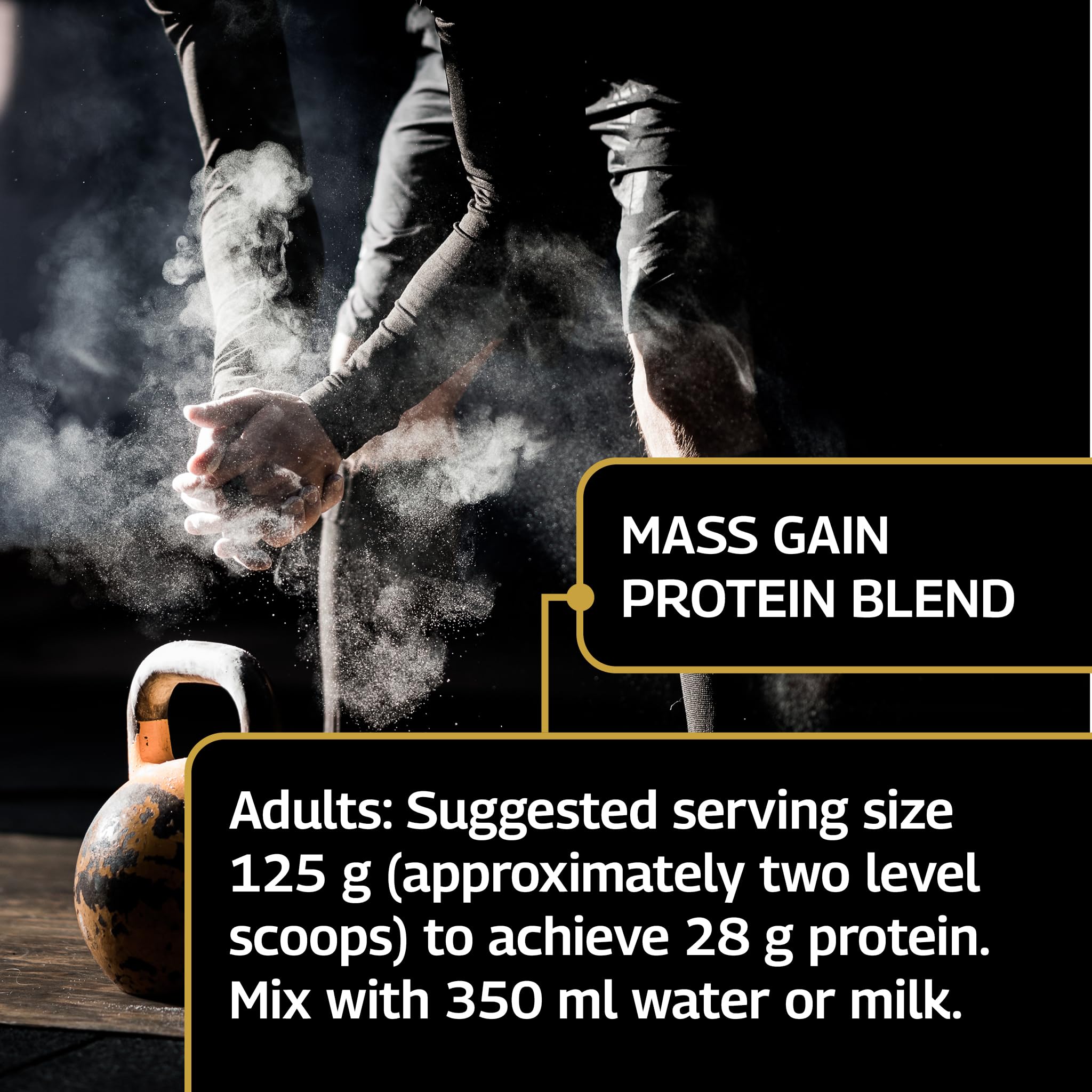 Healthspan Elite All Blacks Mass Gain Protein Blend (1500g) | Chocolate | 28g of Protein Healthspan Elite uk supplements
