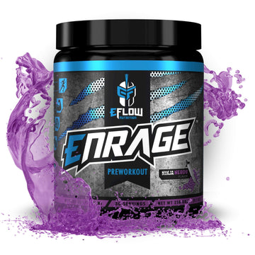eFlow Nutrition ENRAGE Pre Workout - Energy, Focus, Pumps, and Strength - Ninja Nerds eFlow Nutrition uk supplements