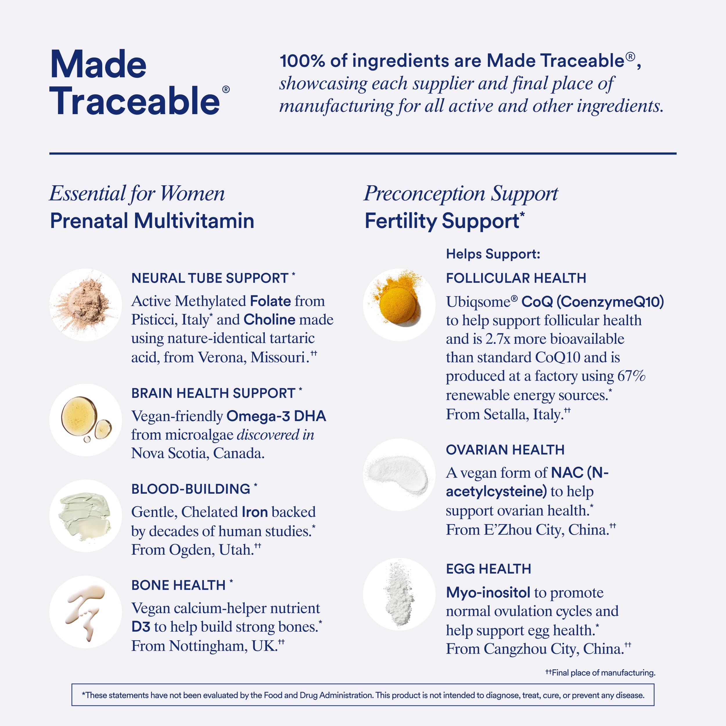 Ritual Preconception Bundle: Essential for Women Prenatal Multivitamin and Lemony Fertility Support Drink Mix Supplement with NAC, CoQ10, and Myo-Inositol. Vegan and Formulated to Support Her.* Ritual uk supplements