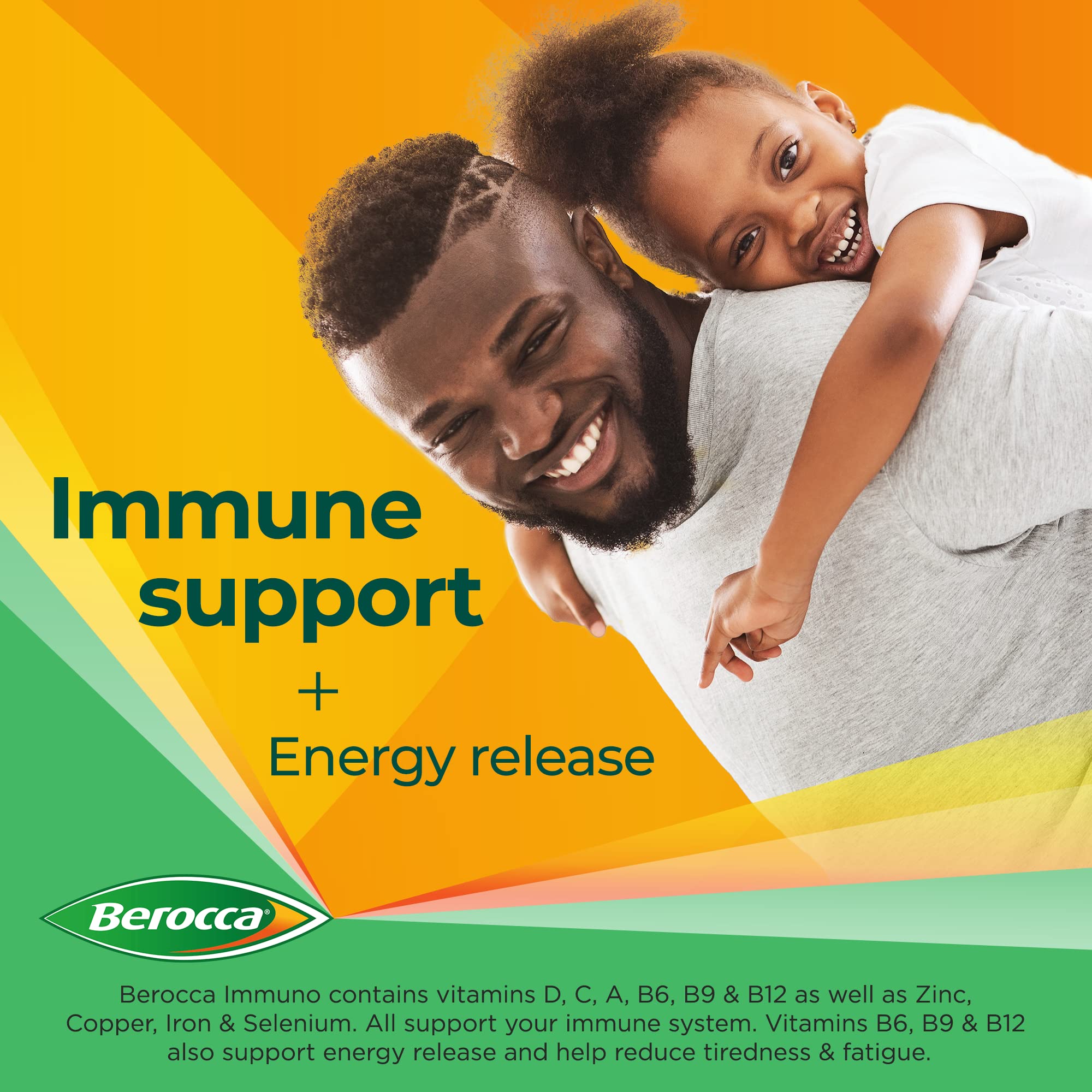 Berocca Immuno Effervescent Tablets, 11 Vitamins and Minerals, Including Vitamins D, C Berocca uk supplements