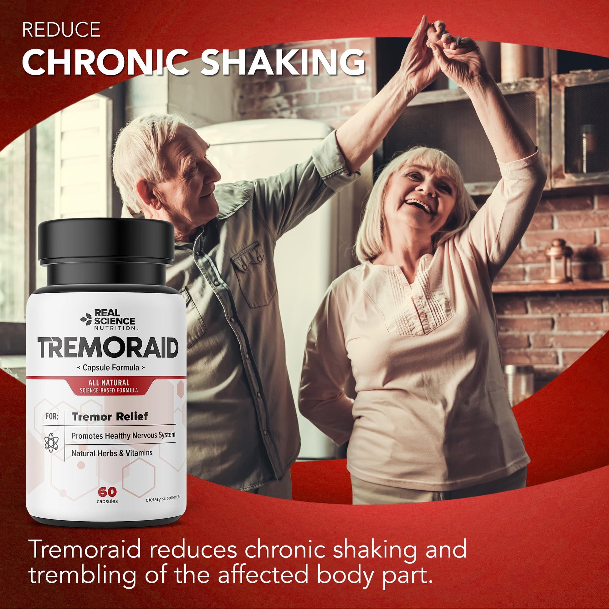 Tremoraid Essential Tremor Relief Supplements (60 Caps)* (3 Bottles) Tremoraid uk supplements