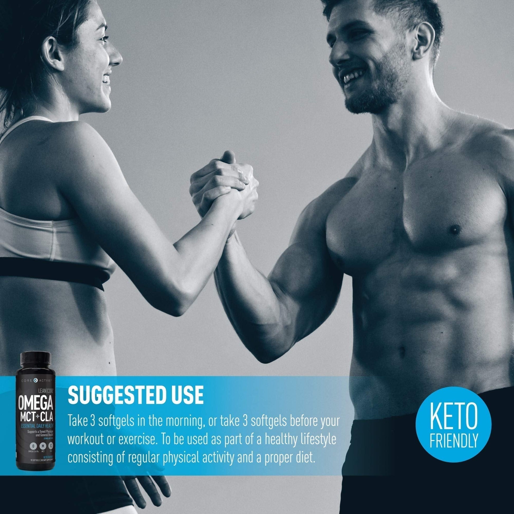 Lean CORE Omega MCT + CLA - Stimulant Free Health Formula, Lean Muscle & Toned (CORE)ACTIVE uk supplements
