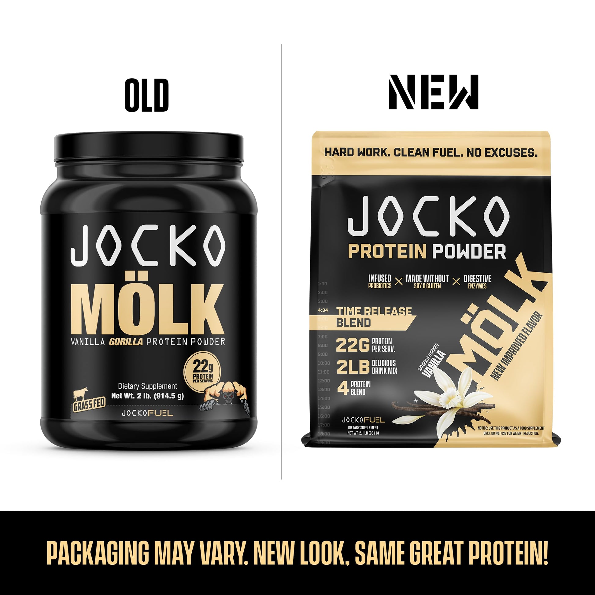 Jocko Mölk Whey Protein Powder (Vanilla) - Keto, Probiotics, Grass Fed, Digestive Enzymes Jocko Fuel uk supplements