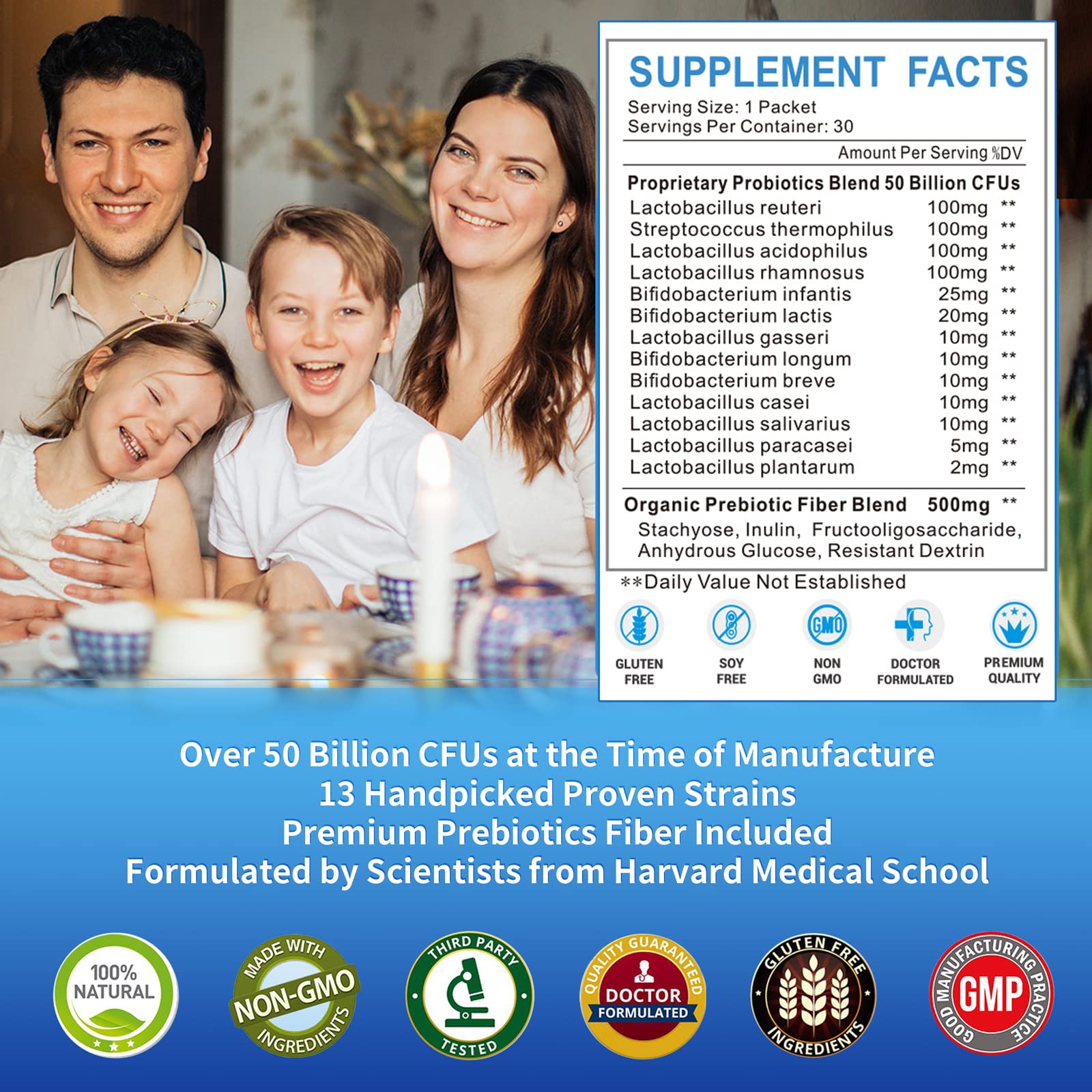 ZEBORA Probiotics for Women, Men and Kids, Prebiotics and Probiotics Powder ZEBORA uk supplements