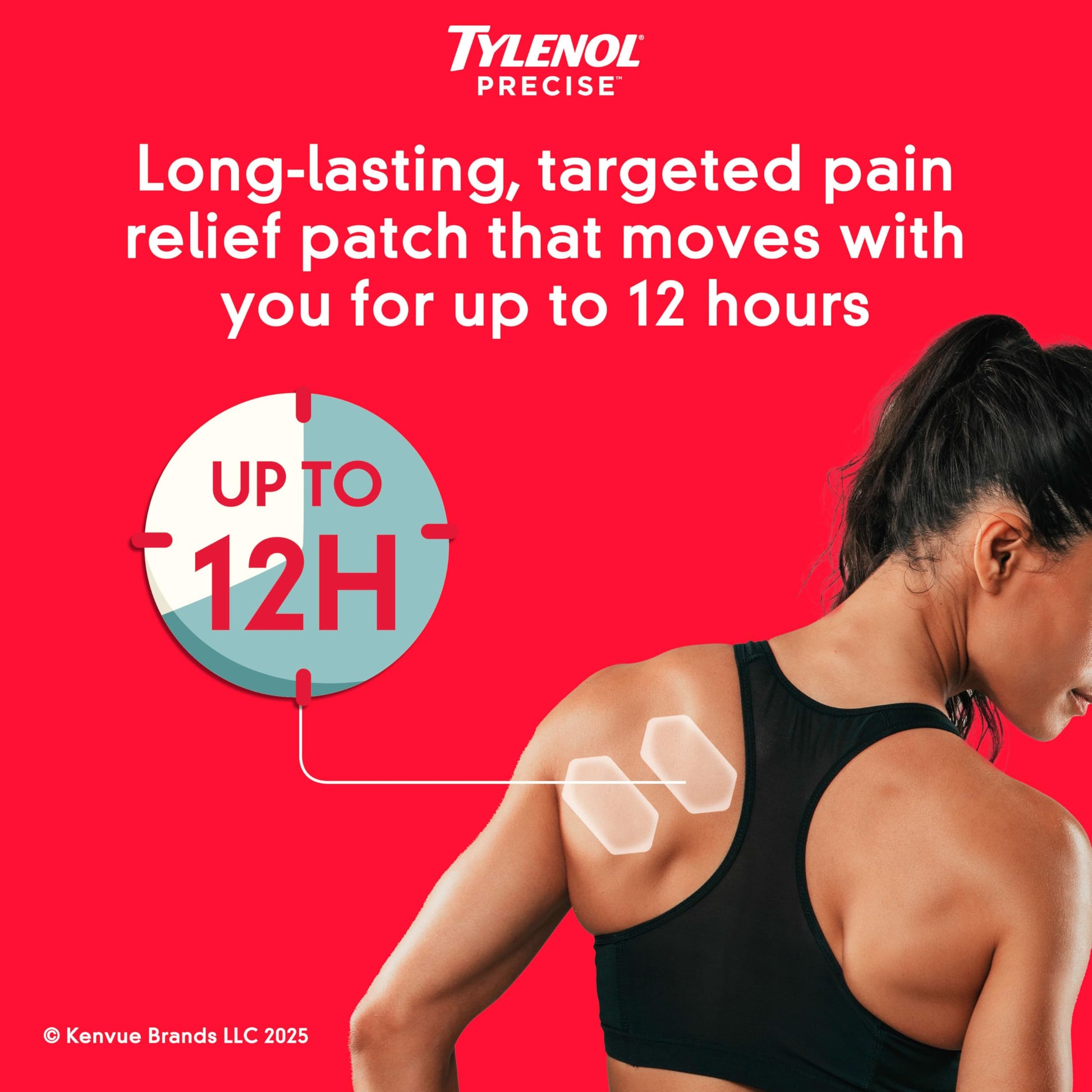 Tylenol Precise Pain Relieving Patches, Topical Analgesic Patches + Maximum OTC Strength Lidocaine Penetrates, Targeted Relief Ideal for Shoulder, Back & Knee Pain, Unscented, 3 x 2 ct Tylenol uk supplements