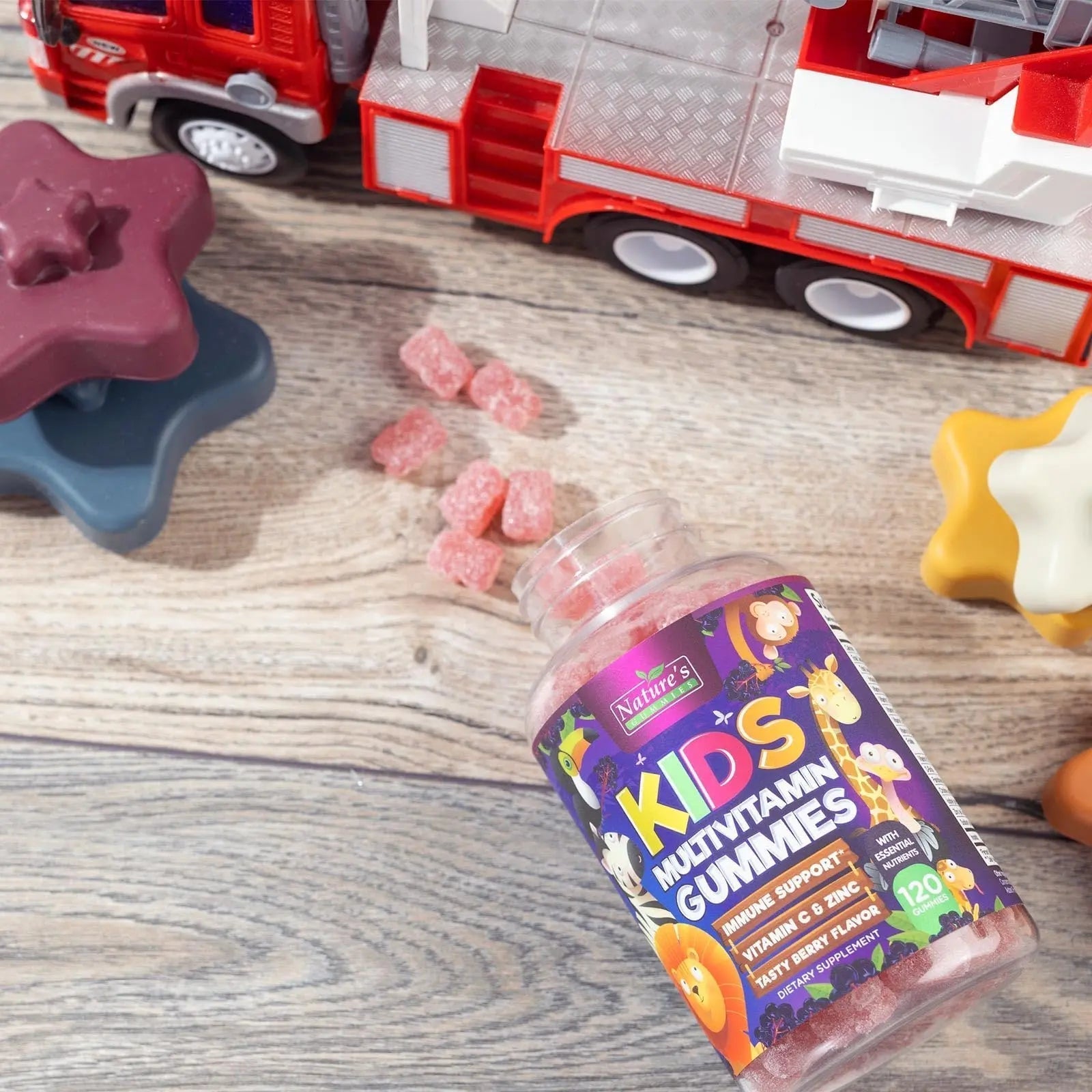 Multivitamin for Kids - Complete Daily Children's Multi Vitamin Gummies with Vitamin D, B Vitamins, Zinc & More - Energy, Memory Focus Nature's Nutrition uk supplements