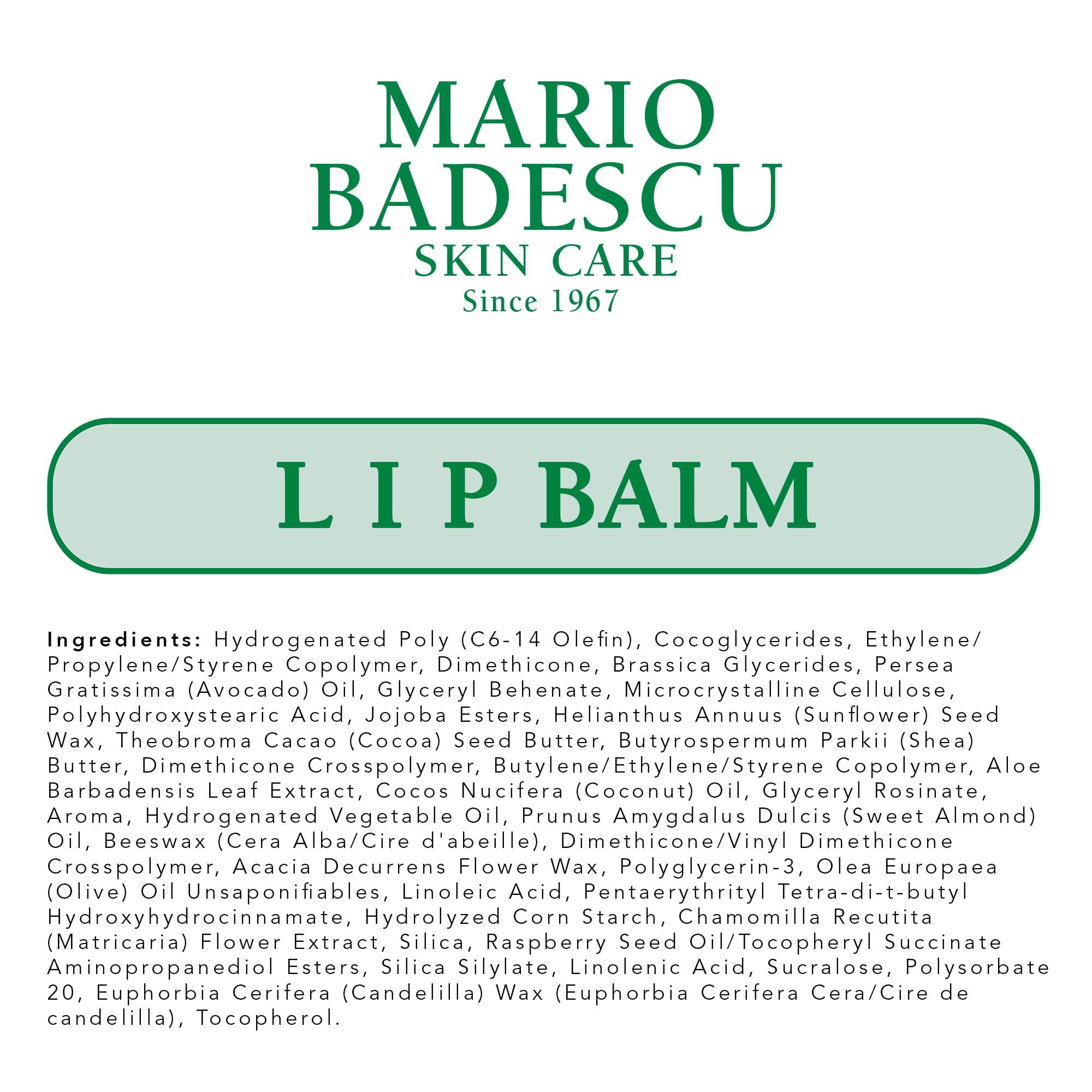 Mario Badescu Moisturizing Original Lip Balm for Dry Cracked Lips, Infused with Coconut Oil and Shea Butter, Ultra-Nourishing Lip Care Moisturizer for Soft, Smooth and Supple Lips, 0.35 Oz Mario Badescu uk supplements