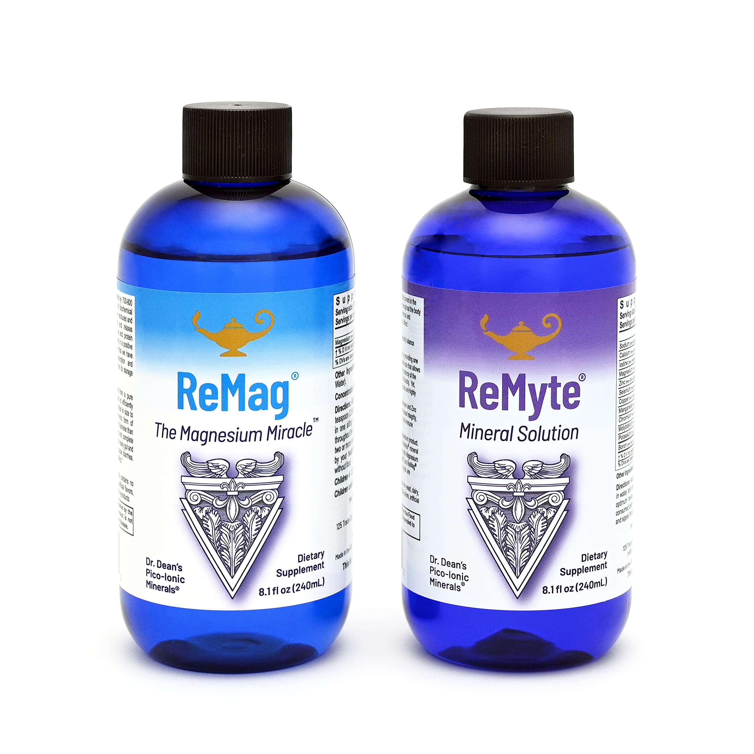 RnA ReSet ReMag & ReMyte – Liquid Magnesium and Multi-Mineral Supplement Bundle, 8.1 Fl Oz Each (2-Pack) NSF Certified RnA ReSet uk supplements