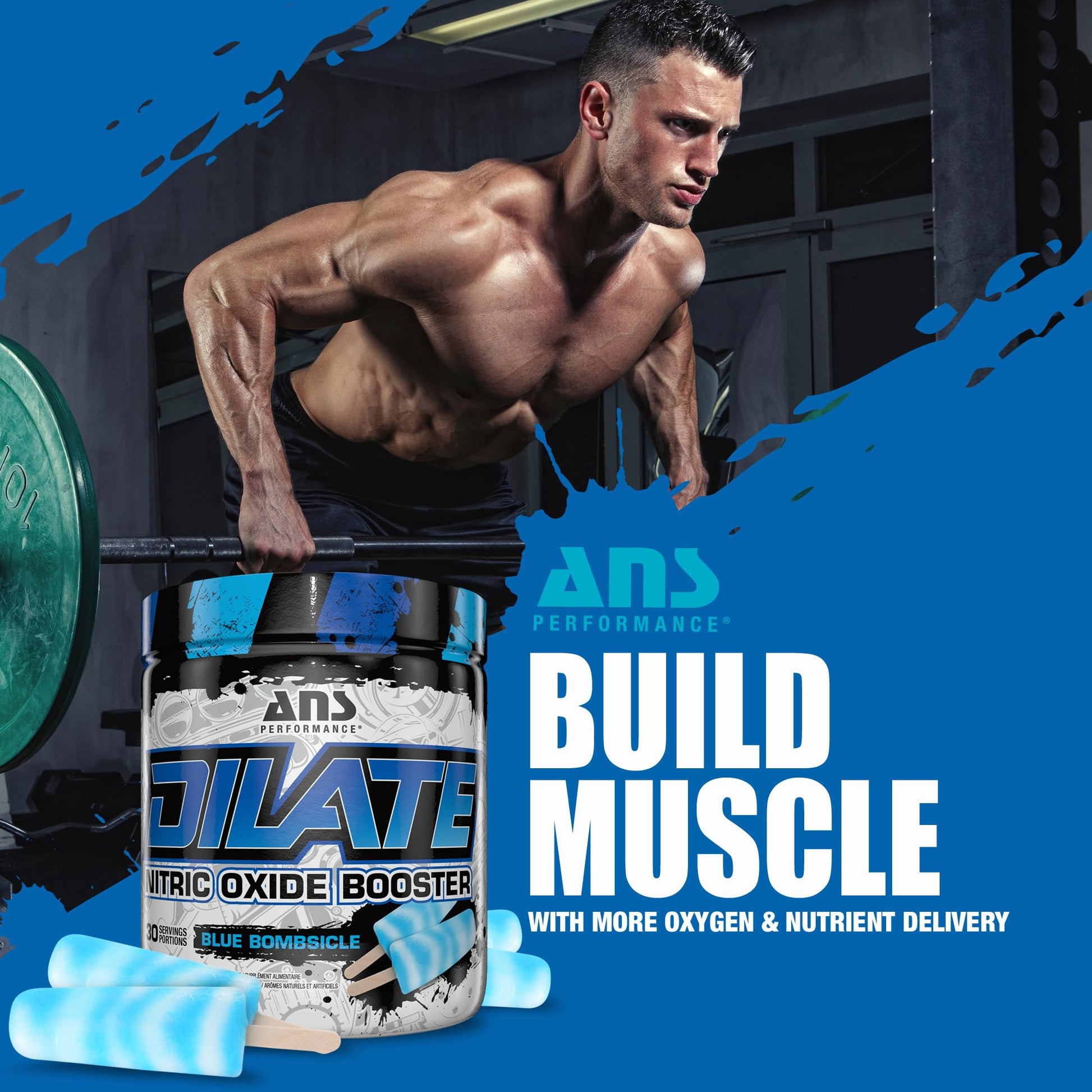 ANS Performance Dilate Pump PreWorkout Powder - Dietary Supplement - Maximizes ANS Performance uk supplements