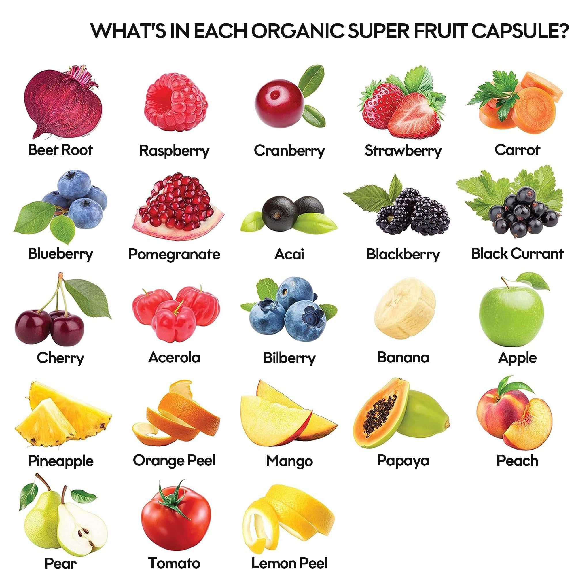 Fruits and Veggies Supplement (60 Day Supply) Powerfull Blend of 39 Whole Fruits and Veggies, Fills Nutritional Gaps, Get Energy, Well-being. USA Made Non-GMO/Vegan/Gluten Free. Packaging May Vary ROOTIE uk supplements