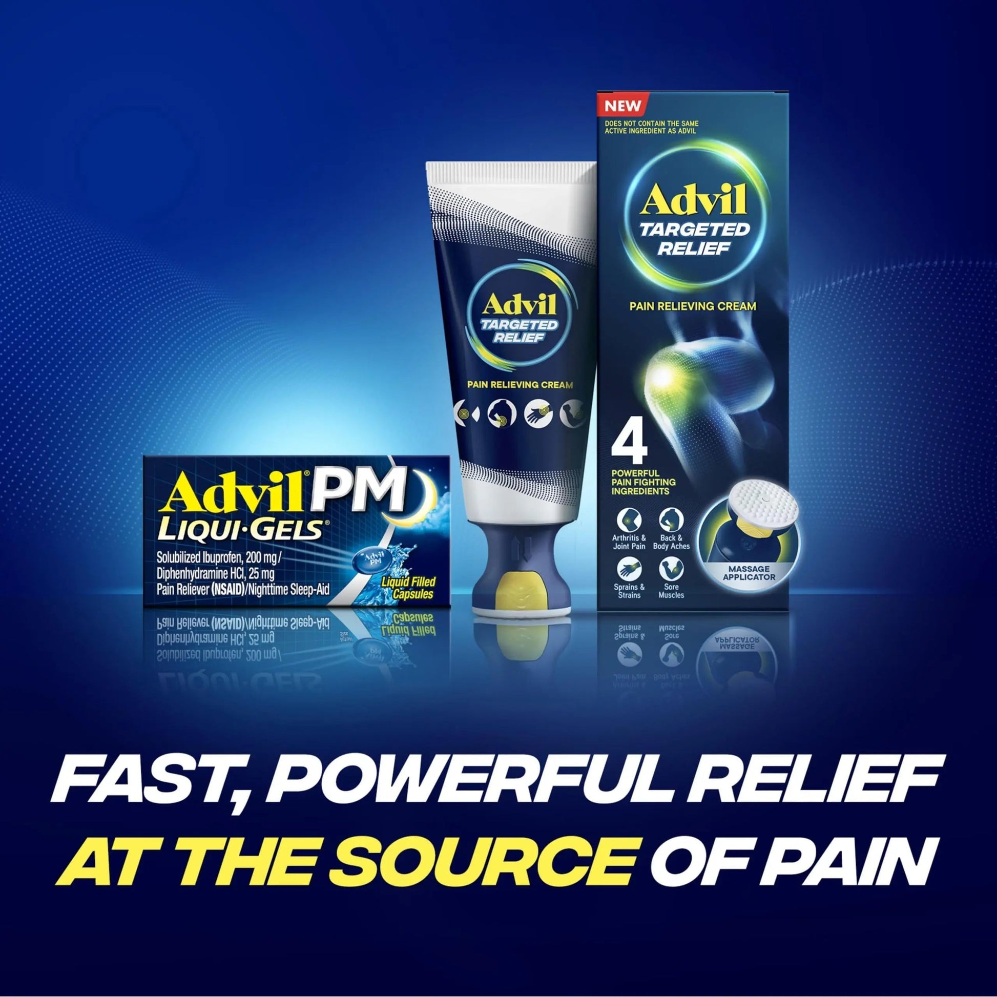 Advil PM Liqui-Gels Pain Reliever and Nighttime Sleep Aid, Pain Medicine with Ibuprofen for Pain Relief and Diphenhydramine HCL for a Sleep Aid - 2x80 Liquid Filled Capsules Advil uk supplements
