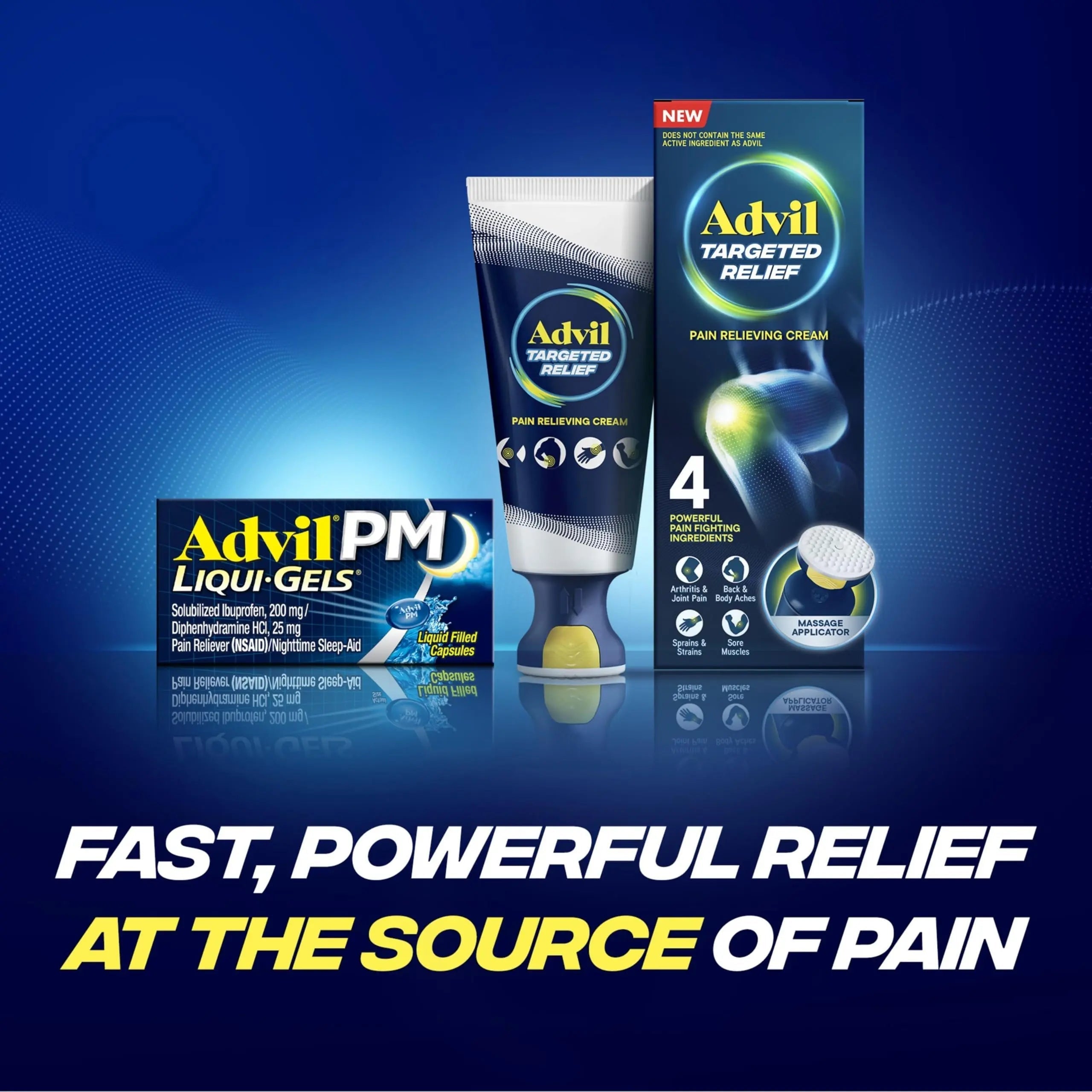 Advil PM Liqui-Gels Pain Reliever and Nighttime Sleep Aid, Pain Medicine with Ibuprofen for Pain Relief and Diphenhydramine HCL for a Sleep Aid - 2x80 Liquid Filled Capsules Advil uk supplements