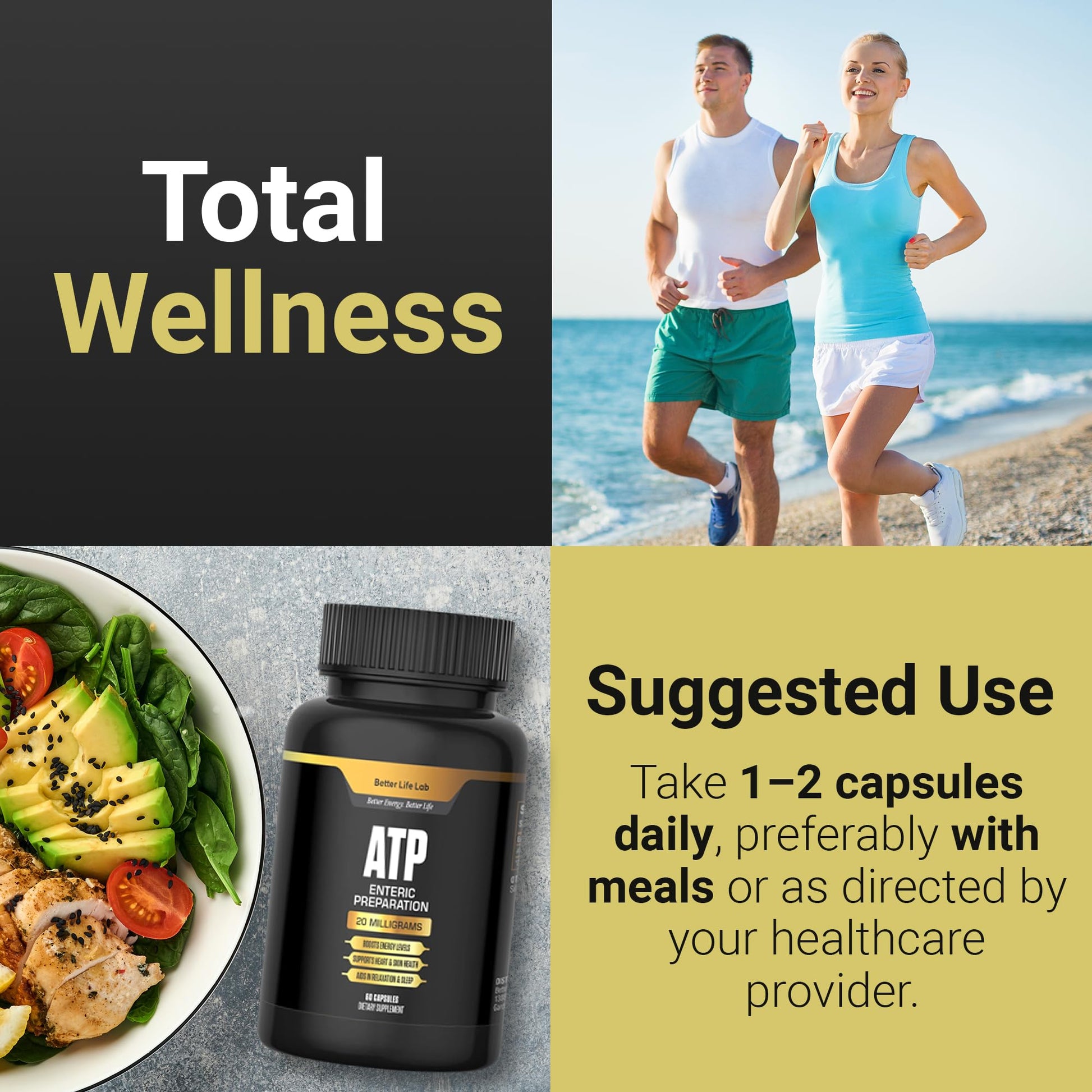 BETTER LIFE LAB ATP Supplement – Supports Cellular Energy Production, Mitochondrial Function & Active Lifestyles BETTER LIFE LAB uk supplements