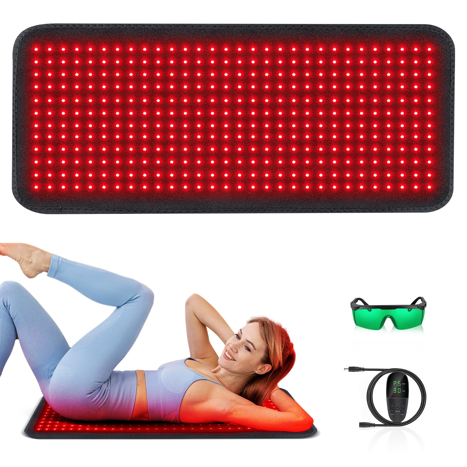 RUISQM Red Light Therapy Mat for Body - 360 LEDs Large Red & Infrared Light Therapy Pad Blanket RUISQM uk supplements