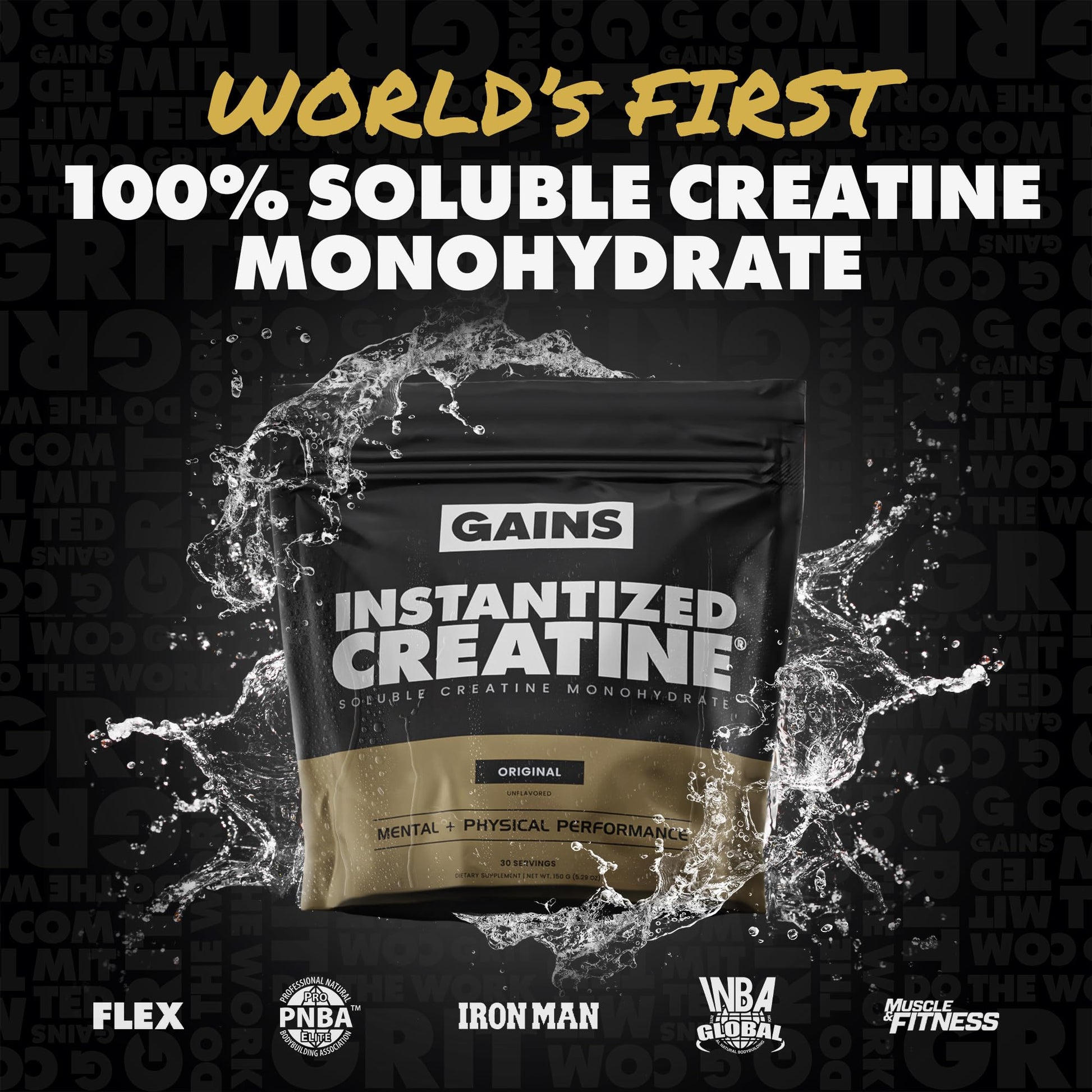 Gains in Bulk Instantized Creatine Monohydrate for Women and Men, Soluble Creatine Powder, Supports Muscle Building, Strength and Performance, Bodybuilding Supplements, Unflavored, 30 Servings GAINS IN BULK GAINSINBULK.COM uk supplements