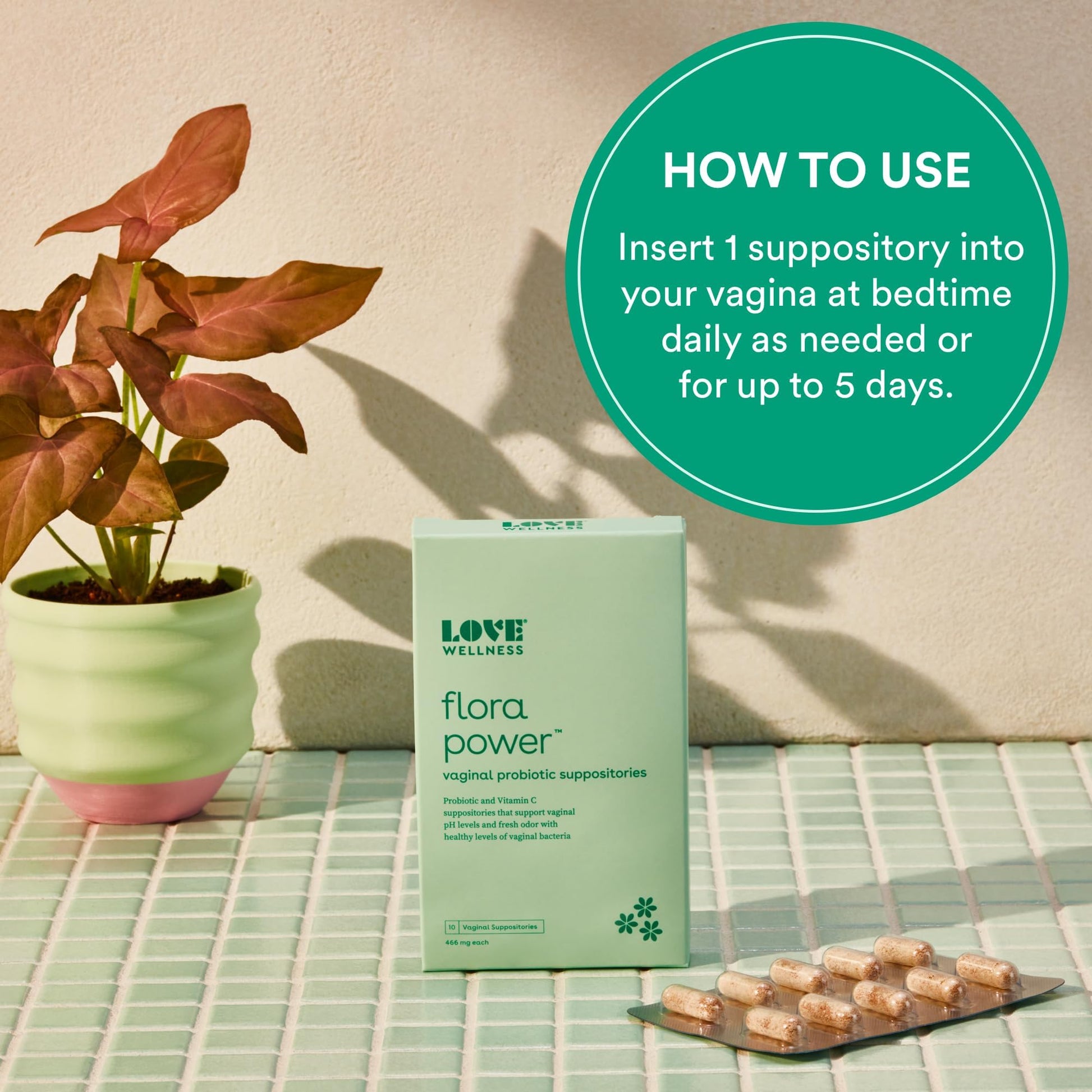 Love Wellness Flora Power & Good Girl Probiotics | Vaginal Suppositories & Prebiotics for Women Love Wellness uk supplements