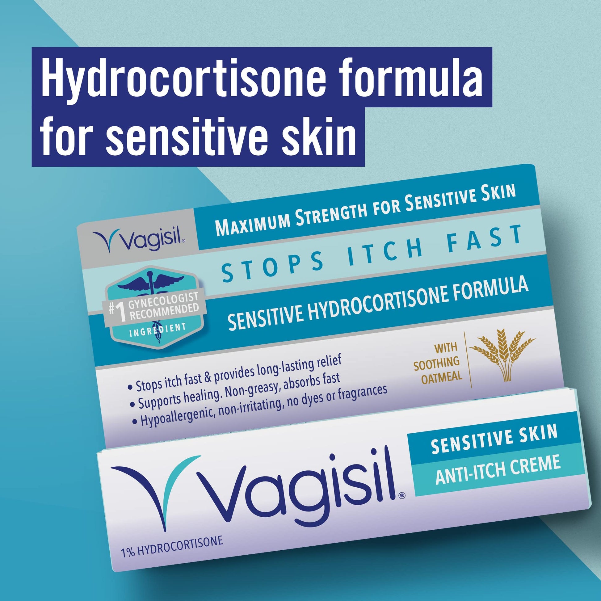 Vagisil Maximum Strength Feminine Anti-Itch Cream for Women, Sensitive Skin Formula Vagisil uk supplements