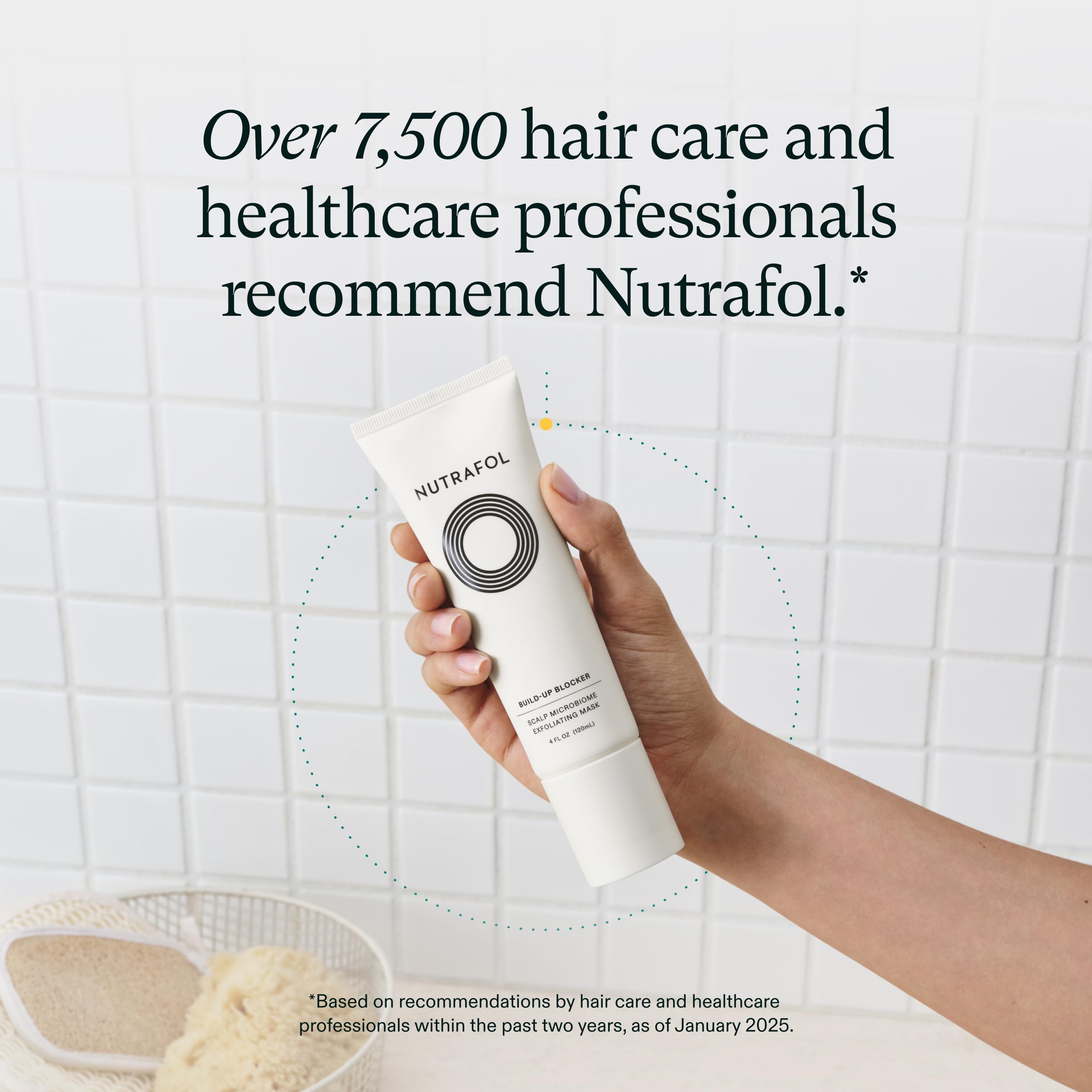 Nutrafol Exfoliating Scalp Mask, Eliminates Product Build-up and Oil for Healthier Hair and Scalp, Physician-formulated for Thinning Hair, Color and Extension Safe - 4 Fl Oz Bottle Nutrafol uk supplements