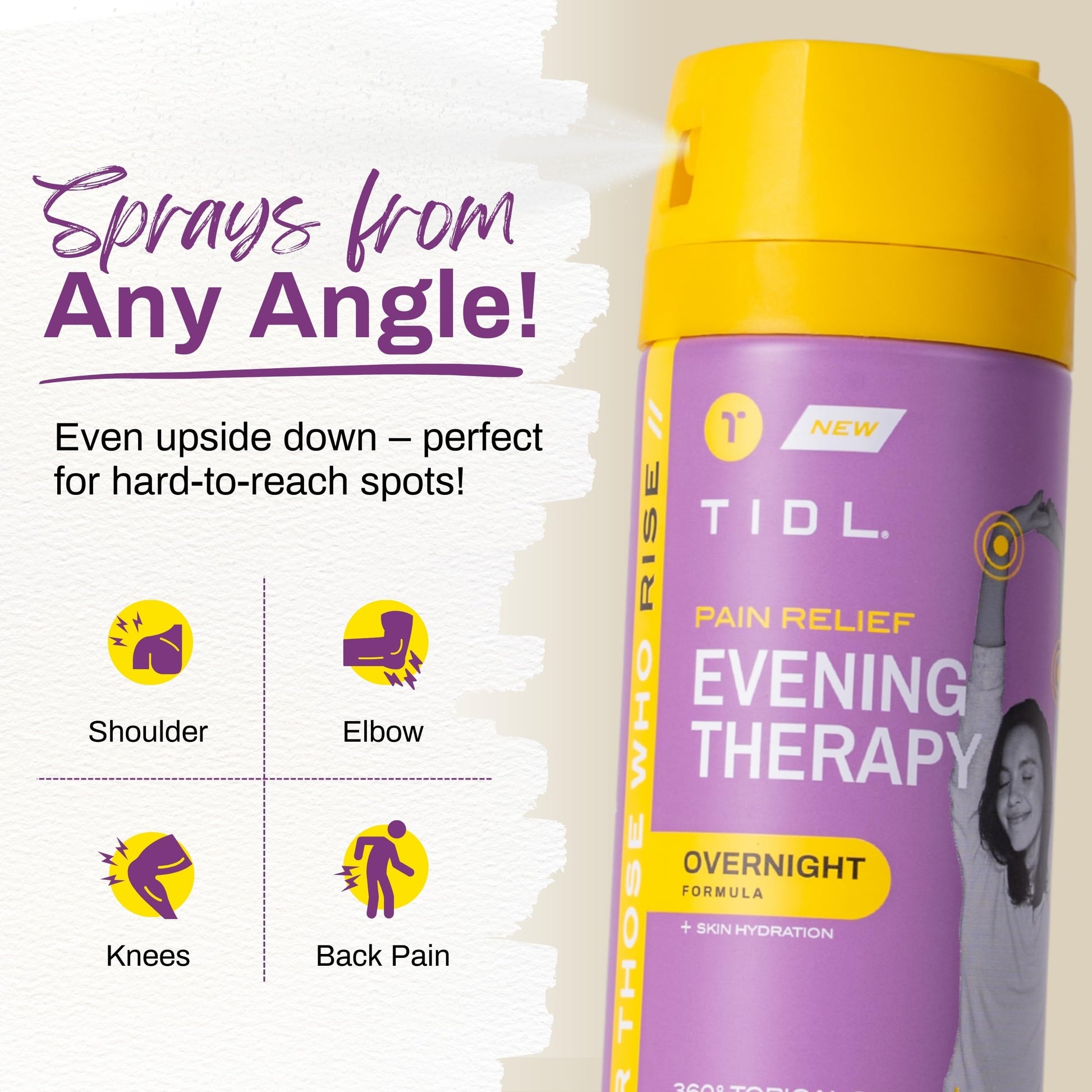 TIDL Pain Relief Spray Bundle – Morning, Cryotherapy & Evening Therapy – 3 x 3oz Sprays for Muscle, Joint, Neck, Back & Knee Pain Relief – Plant-Based Menthol Day & Night Care TIDL uk supplements