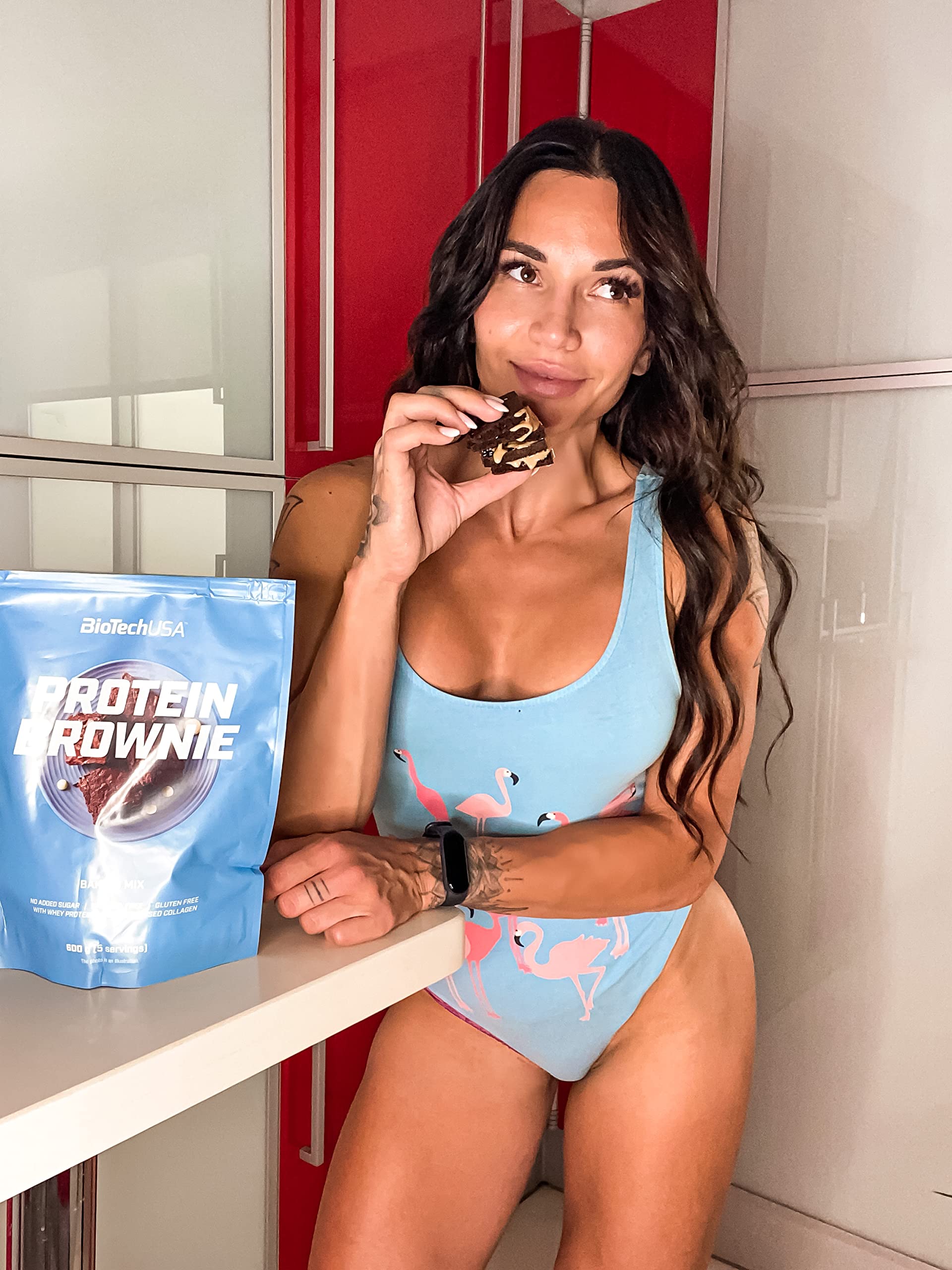 BioTechUSA Protein Brownie, Baking Mix with Collagen, whey proteins and sweeteners. 600 g, Chocolate BioTechUSA uk supplements