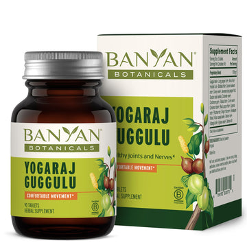 Banyan Botanicals Organic Yogaraj Guggulu – Joint Support & Mobility Supplement – Ayurvedic Herbal Blend for Flexibility, Neuromuscular Comfort – Deep Systemic Detox – 90 Tablets – USDA Organic* Banyan Botanicals uk supplements