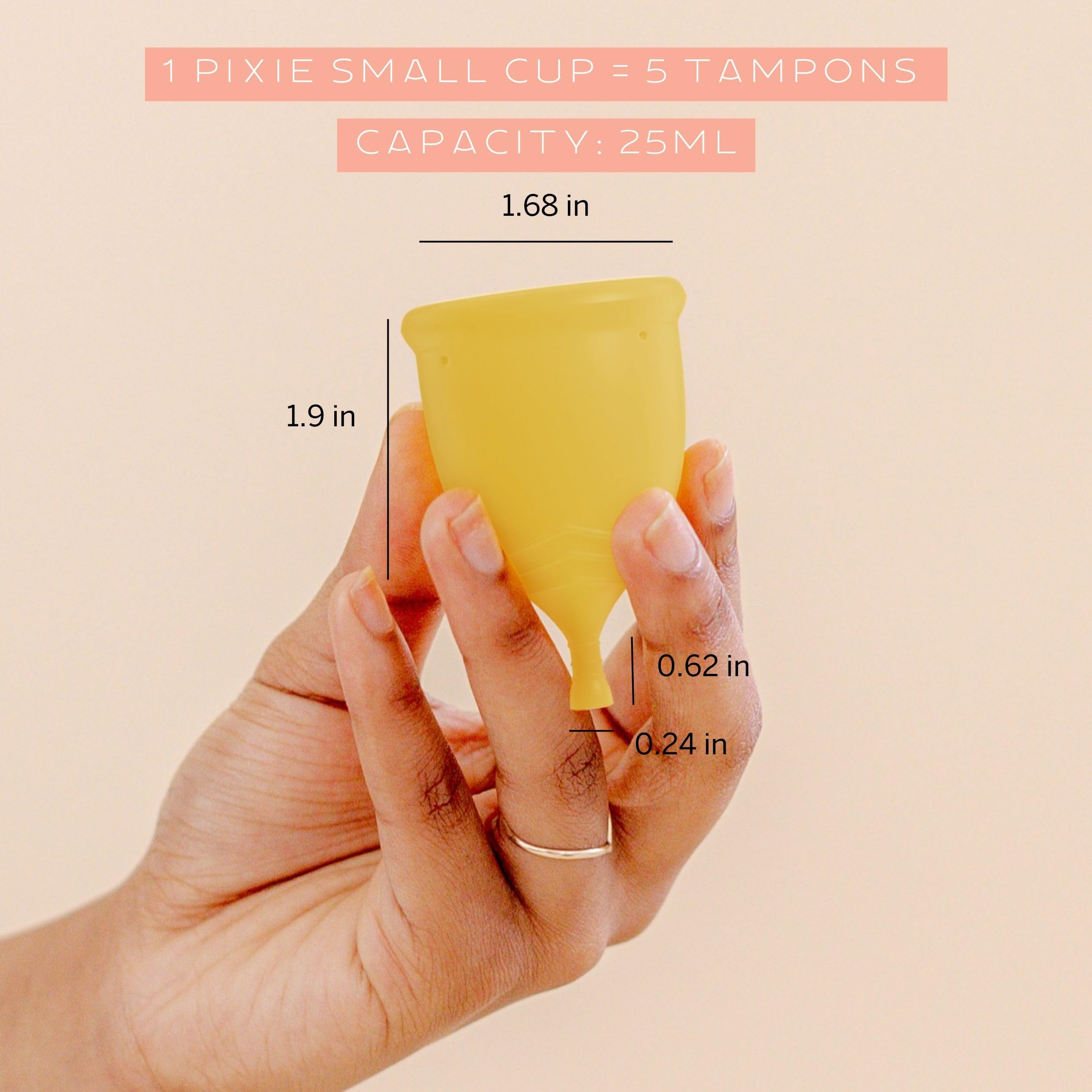 Pixie Menstrual Cup Steamer Sterilizer with A Small Period Cup - Ranked 1 for Most Comfortable Reusable Pixie Cup uk supplements