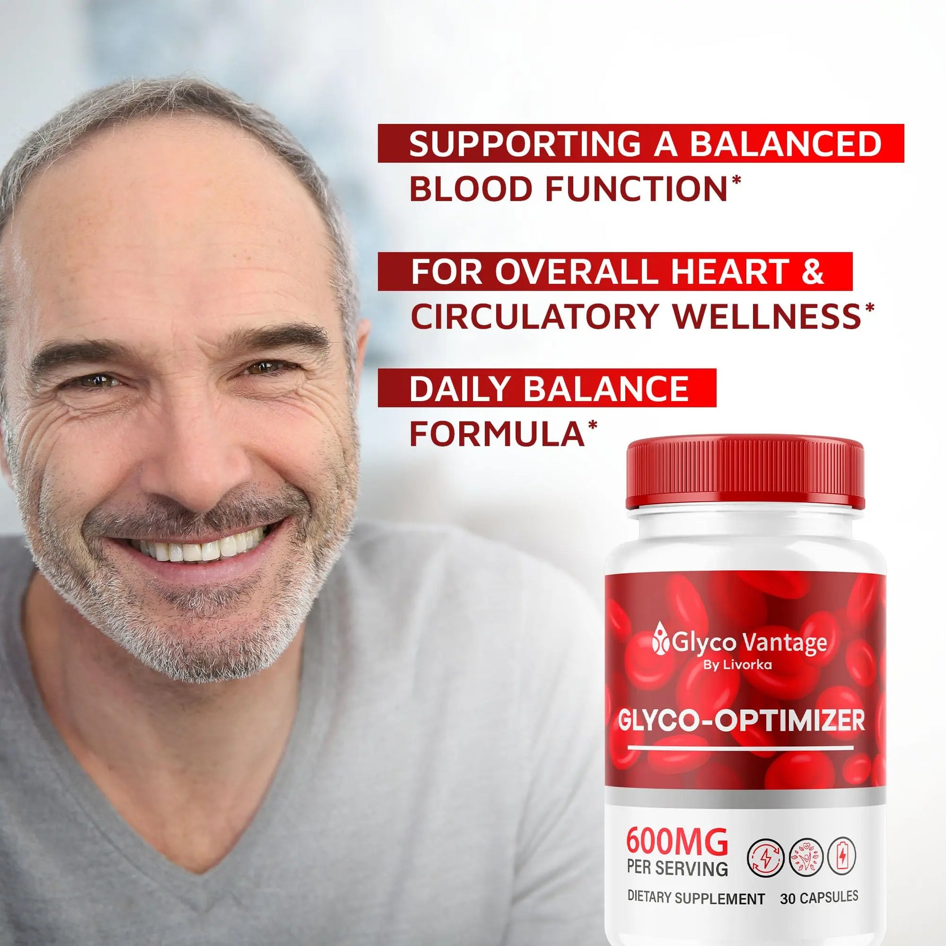 (2 Pack) Glyco Vantage Glyco Optimizer, Glyco Vantage, Glyco Vantage Capsules, Glyco Vantage Joint Optimizer, GlycoVantage Glyco Optimizer Pills, Glyco Vantage Support, 60 Capsules For 2 Months LIVORKA uk supplements