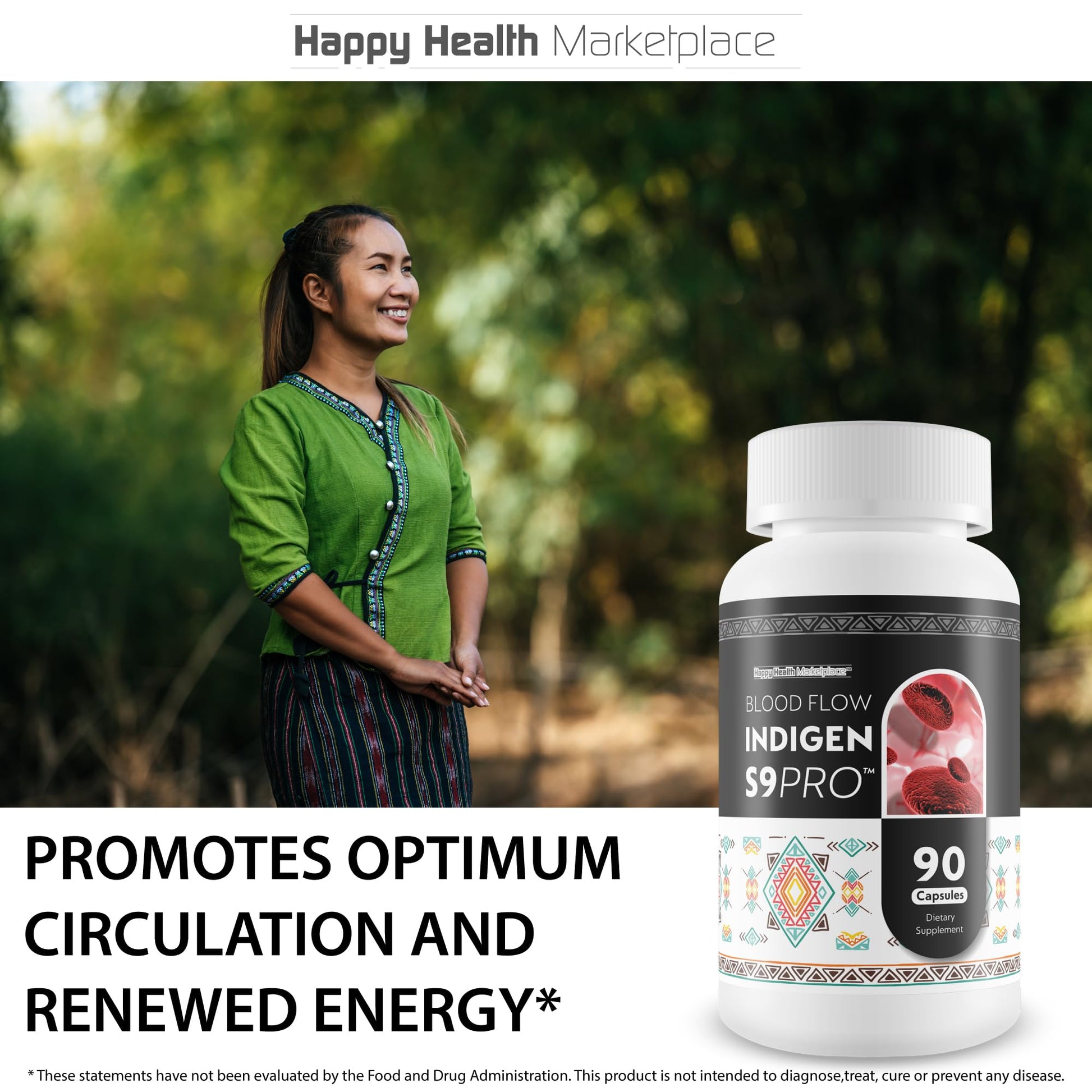 Blood Flow Indigen S9 Pro - Our Best Poor Circulation Supplements for Advanced Blood Flow Care - Blood Circulation Support - Blood Circulation Supplements for Healthy Blood Flow Help Blood Flow Pills Happy Health Marketplace uk supplements