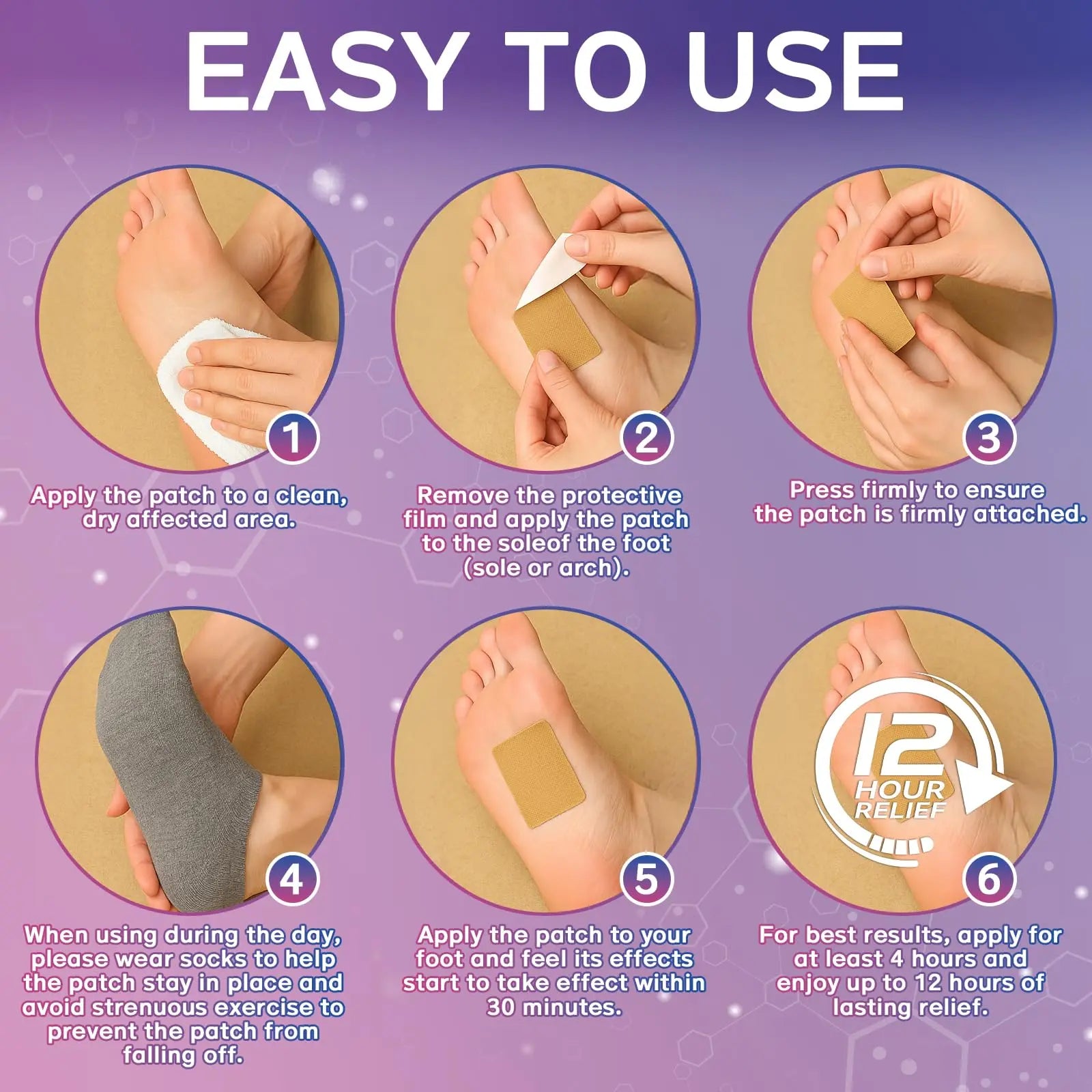 Mosconly Plantar Fasciitis Relief 14 Pcs, Natural Heel Discomfort Relief for Plantar Fasciitis, 12 Hour Maximum Strength Deep Hot, Soothing of Joint Soreness for Heel Discomfort Mosconly uk supplements