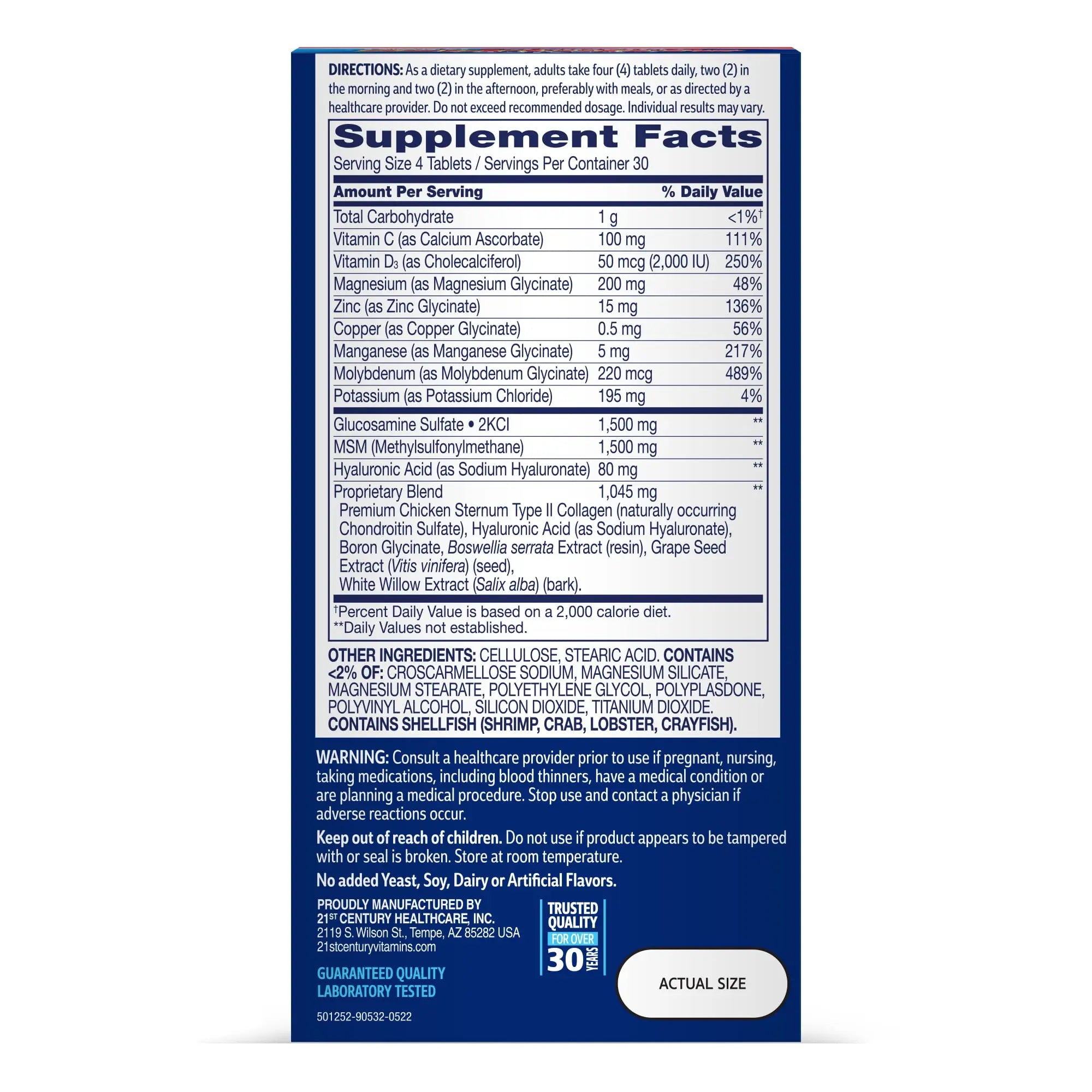 21st Century Arthri-Flex Advantage® + Vitamin D3, 120 Coated Tablets 21st Century uk supplements