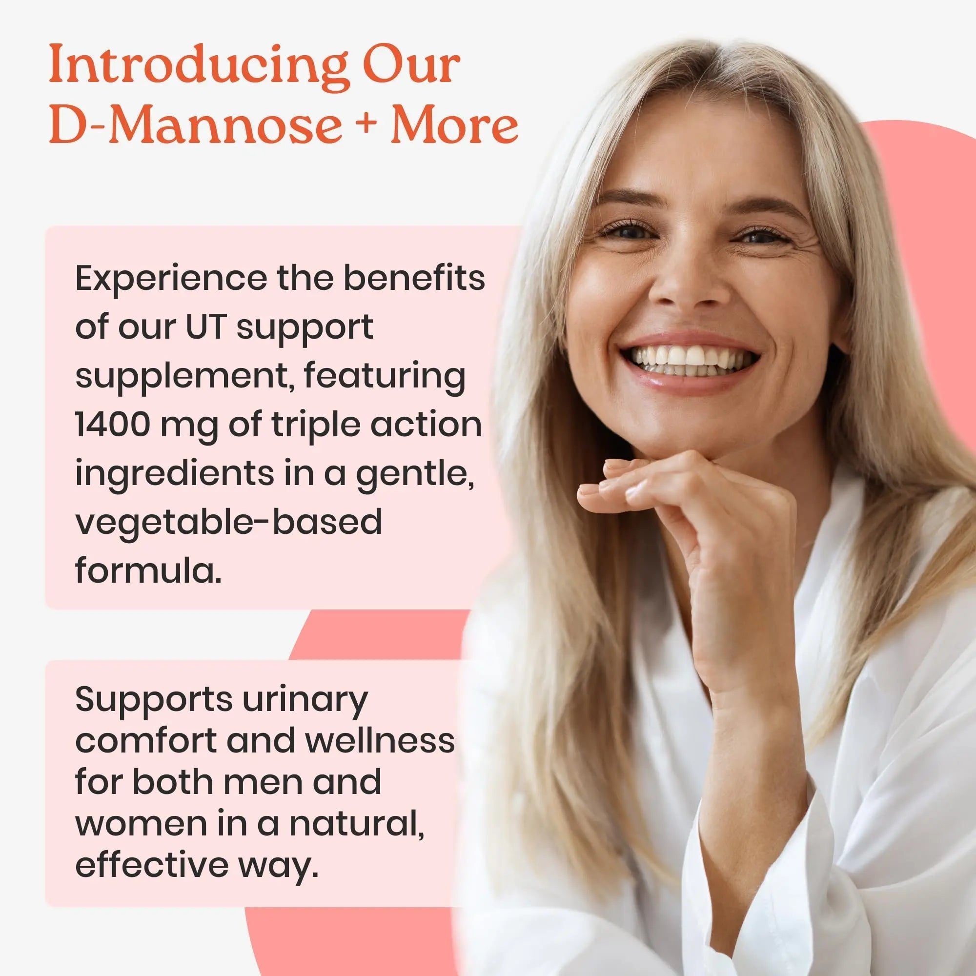 NewLife Naturals D-Mannose Capsules | w/Cranberry and Hibiscus Extracts | Natural Urinary Tract Health Supplement | 1400mg Pure Veggie Powder | 60 Veggie Capsules NewLife Naturals uk supplements