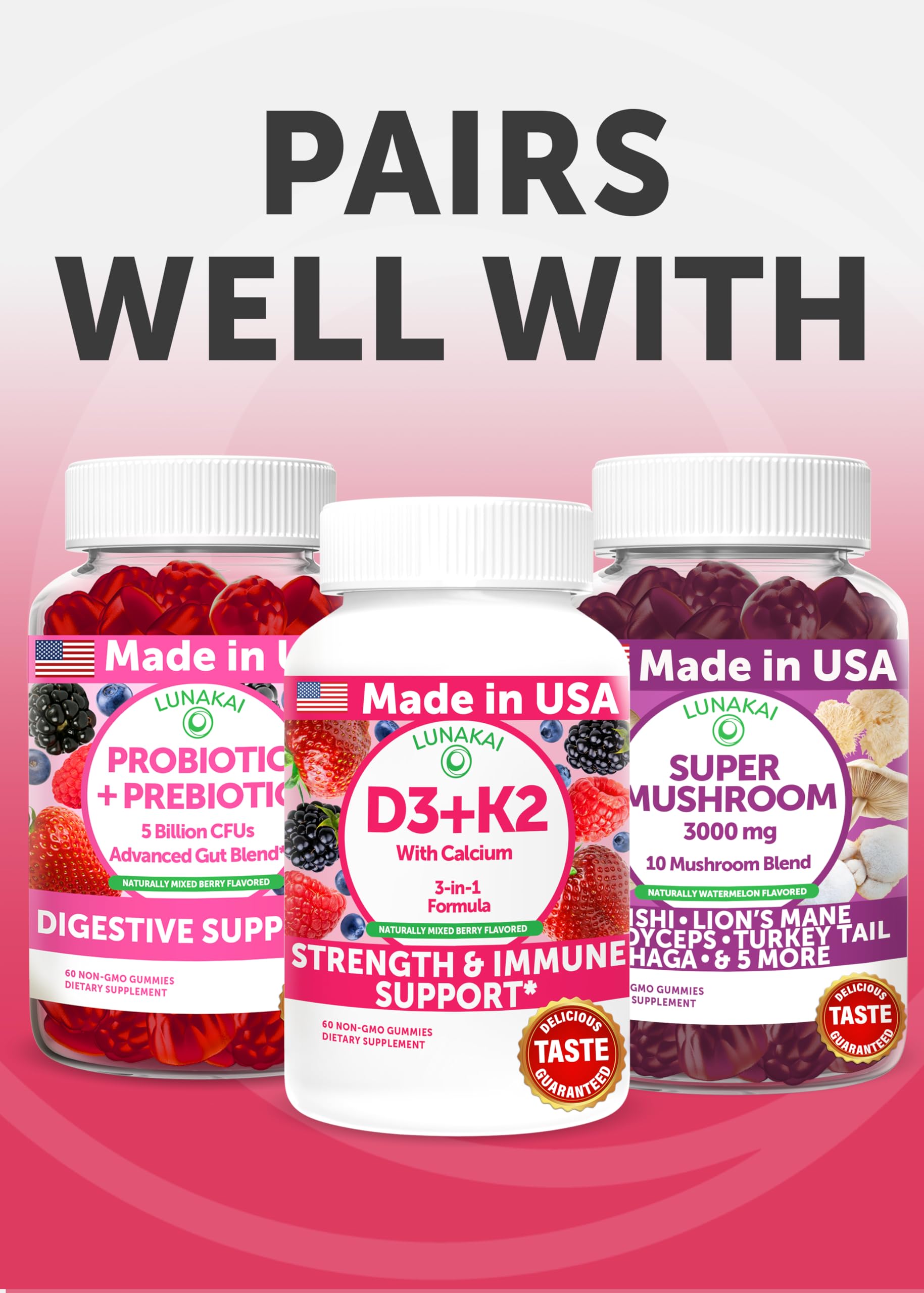 Lunakai USA Made Natural Menopause Supplements for Women – 13-in-1 Menopause Relief for Hot Flashes, Night Sweats, Sleep & Mood Support, 60ct Lunakai uk supplements