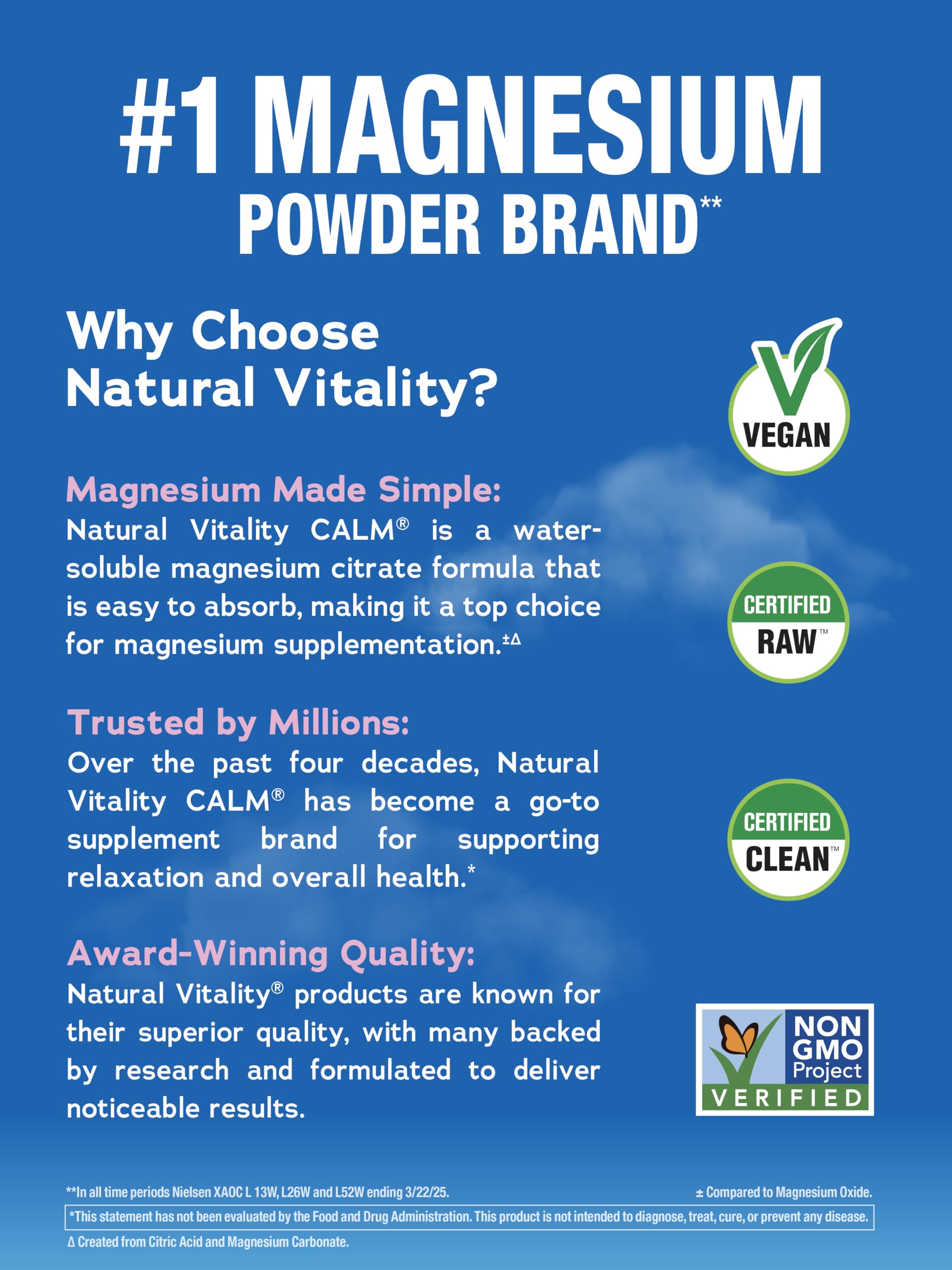Natural Vitality Calm Powder Rasp Lemon, 8 oz Natural Vitality uk supplements