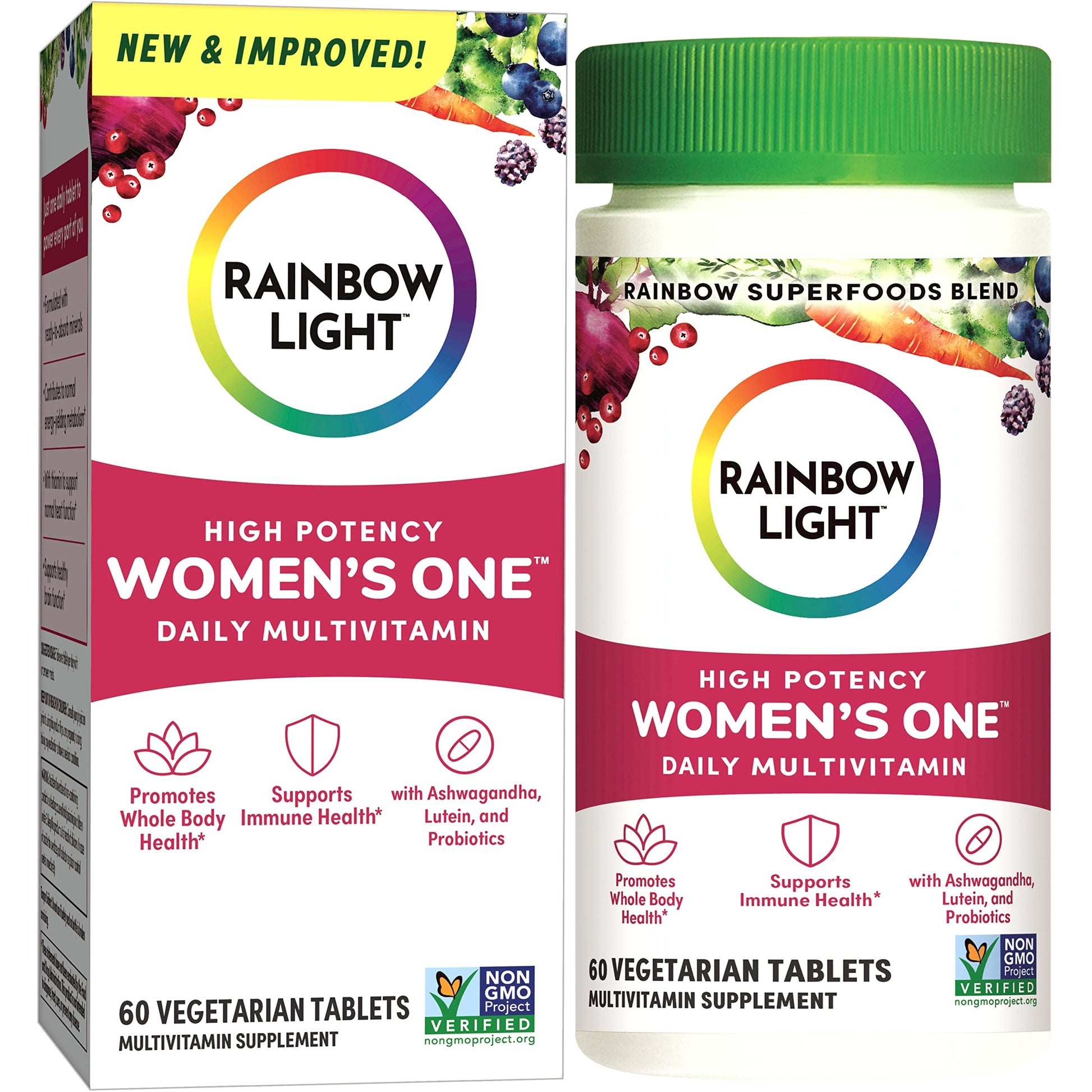 Rainbow Light Womens One High-Potency Daily Multivitamin, Womens Multivitamin Provide Rainbow Light uk supplements