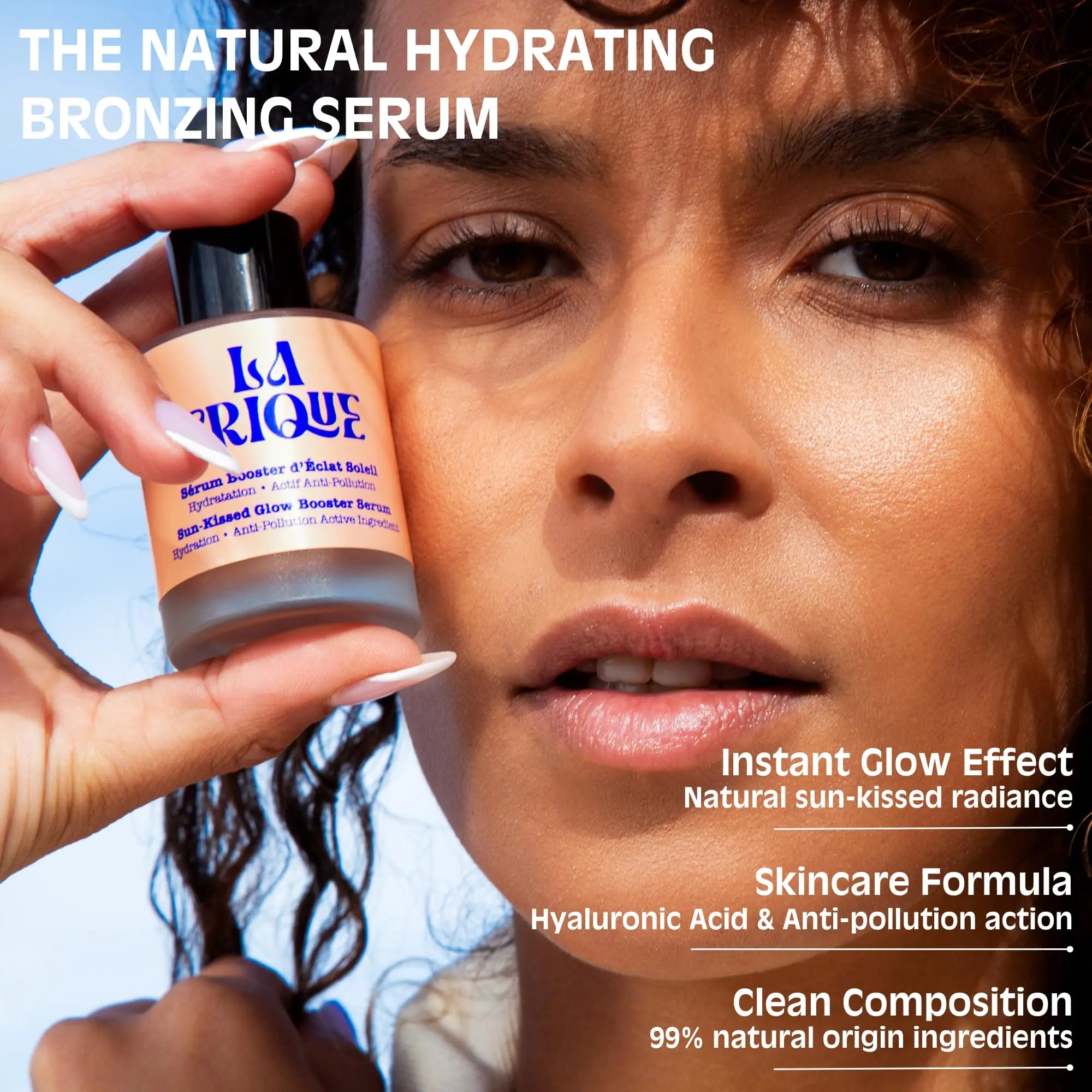 La Crique Bronzing Face Serum - Hydrating Bronzing Drops with Hyaluronic Acid & Anti-Pollution Protection - Natural Sun-Kissed Glow for All Skin Types - Vegan Friendly, Clean Beauty - 1 fl oz LA CRIQUE uk supplements