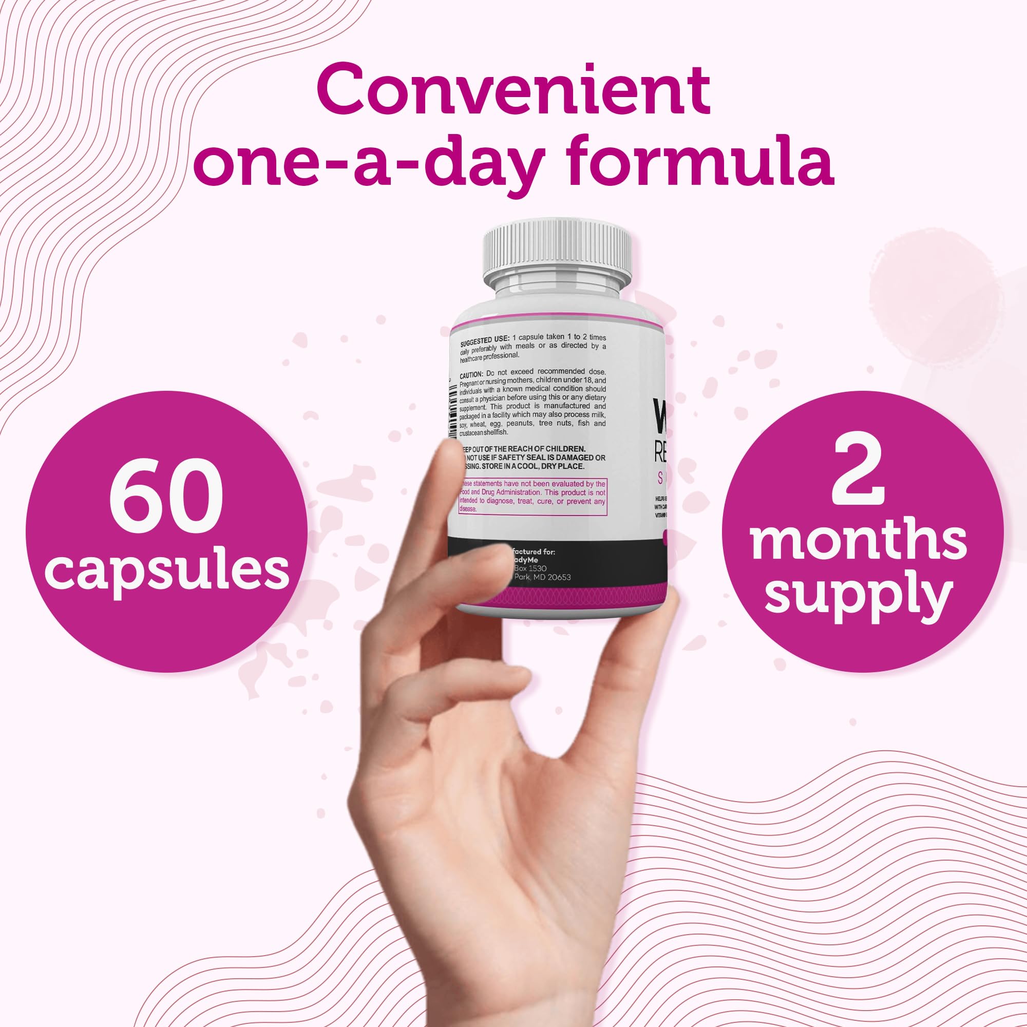 Water Retention Pills for Women Bloating Relief with Vitamin B6, Dandelion & Green Tea Natural LADYME WOMEN'S HEALTH uk supplements