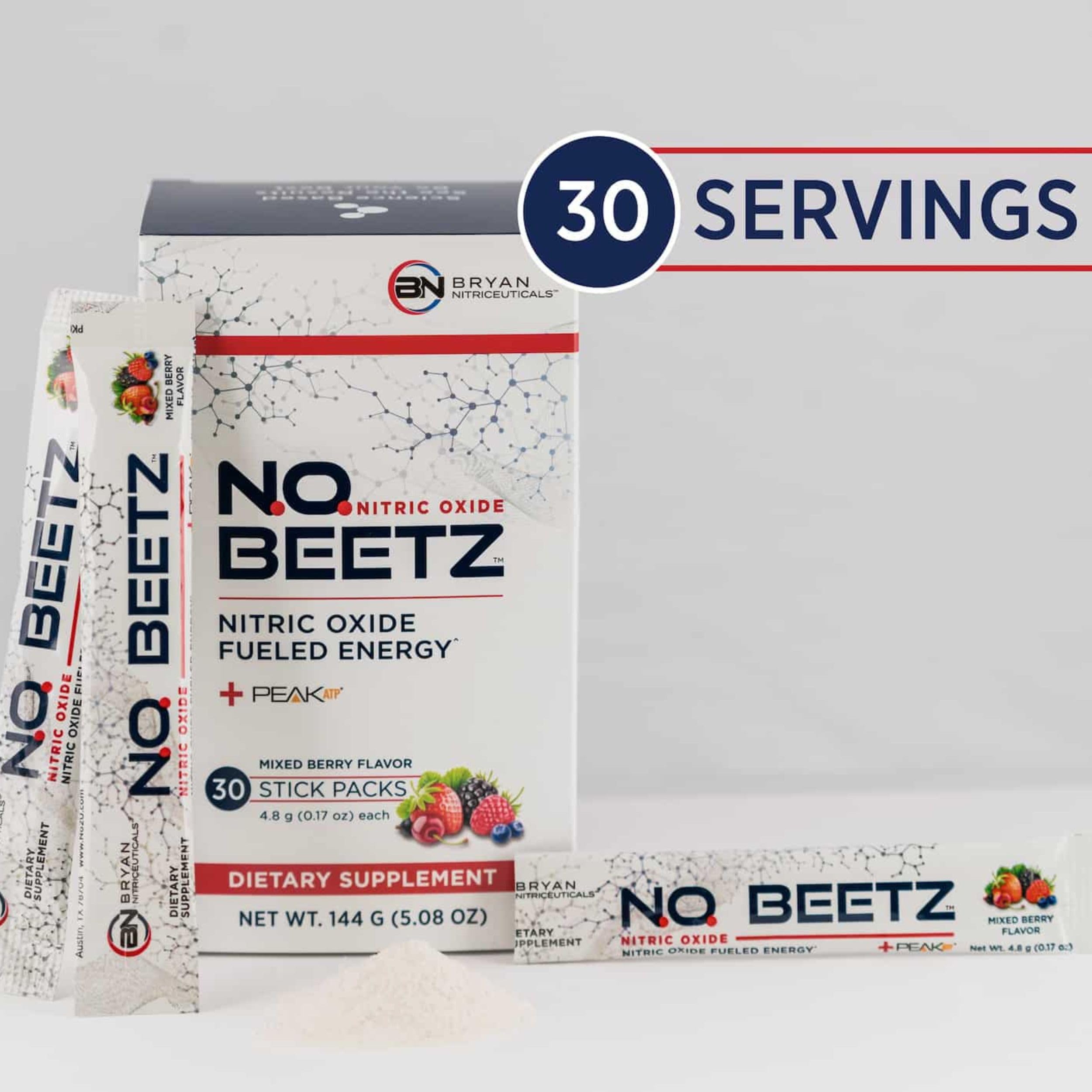 Bryan Nitriceuticals N.O. Beetz Nitric Oxide Fueled Energy Boost Supplement, Hydration & Cellular Energy Production Enhancer, Blend of Vitamins and Minerals (30 Servings) Bryan Nitriceuticals uk supplements